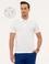 Lacivert Detaylı Beyaz Slim Fit Polo Yaka T-Shirt