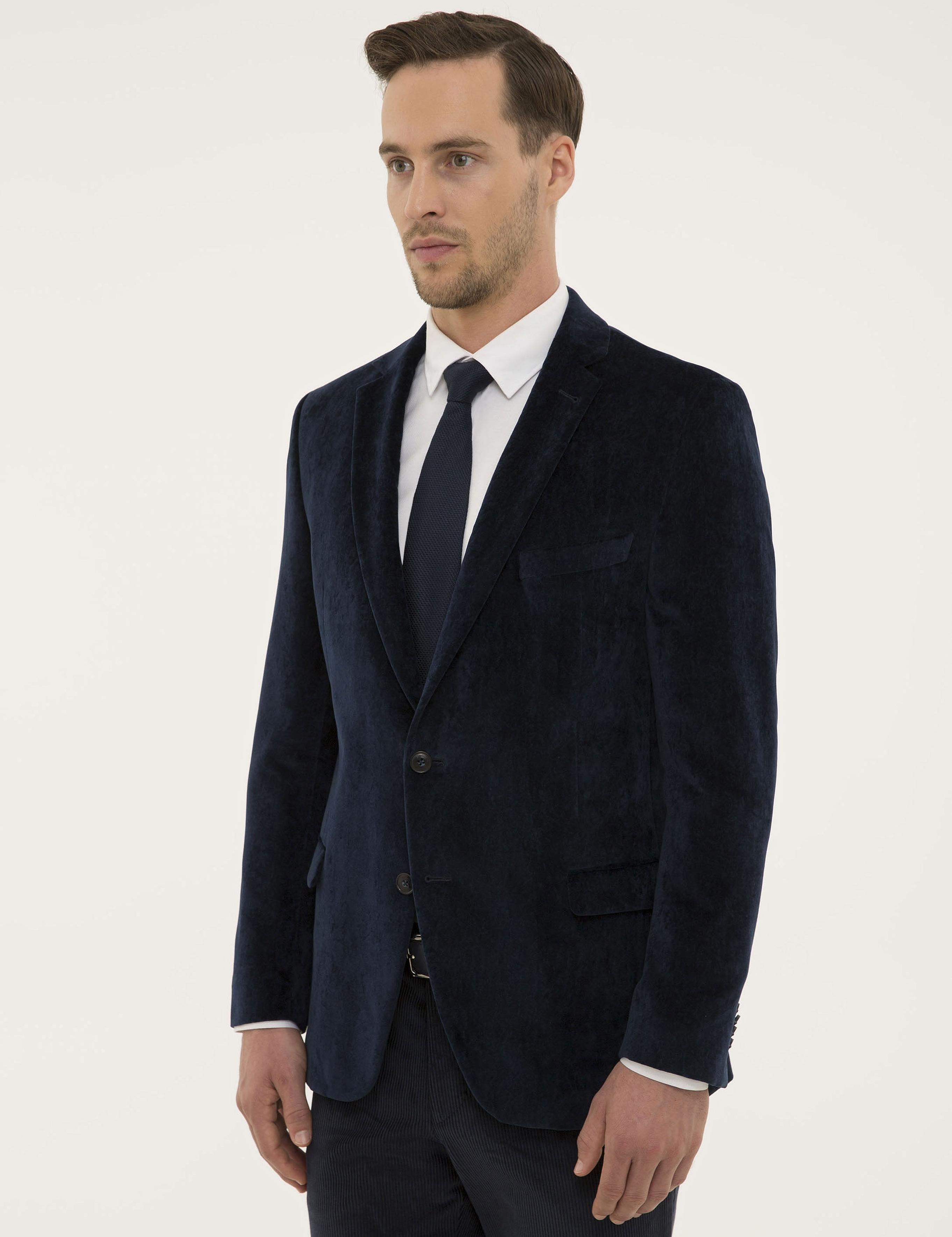 Lacivert Ekstra Slim Fit Ceket