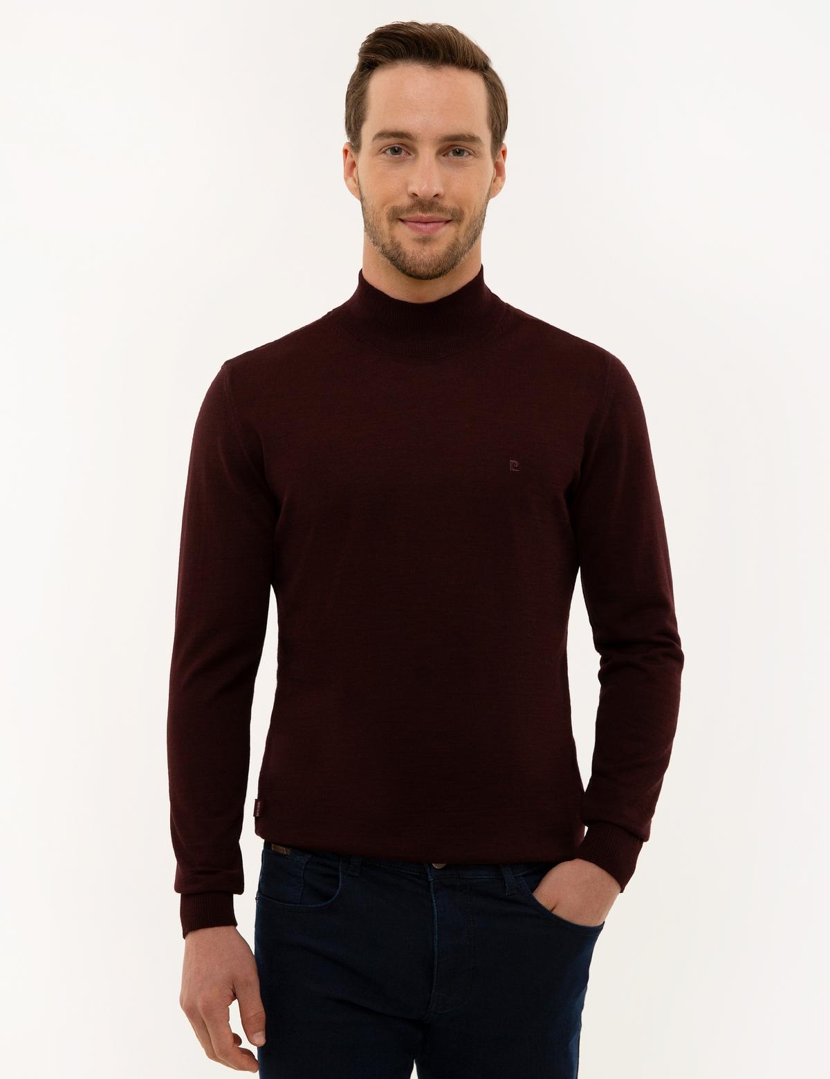Bordo Slim Fit Basic Kazak
