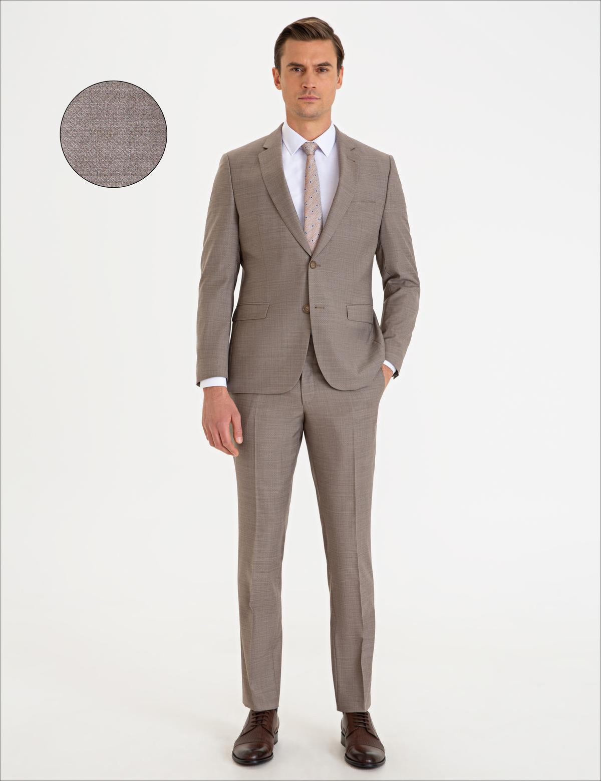 Kum Slim Fit Takım Elbise