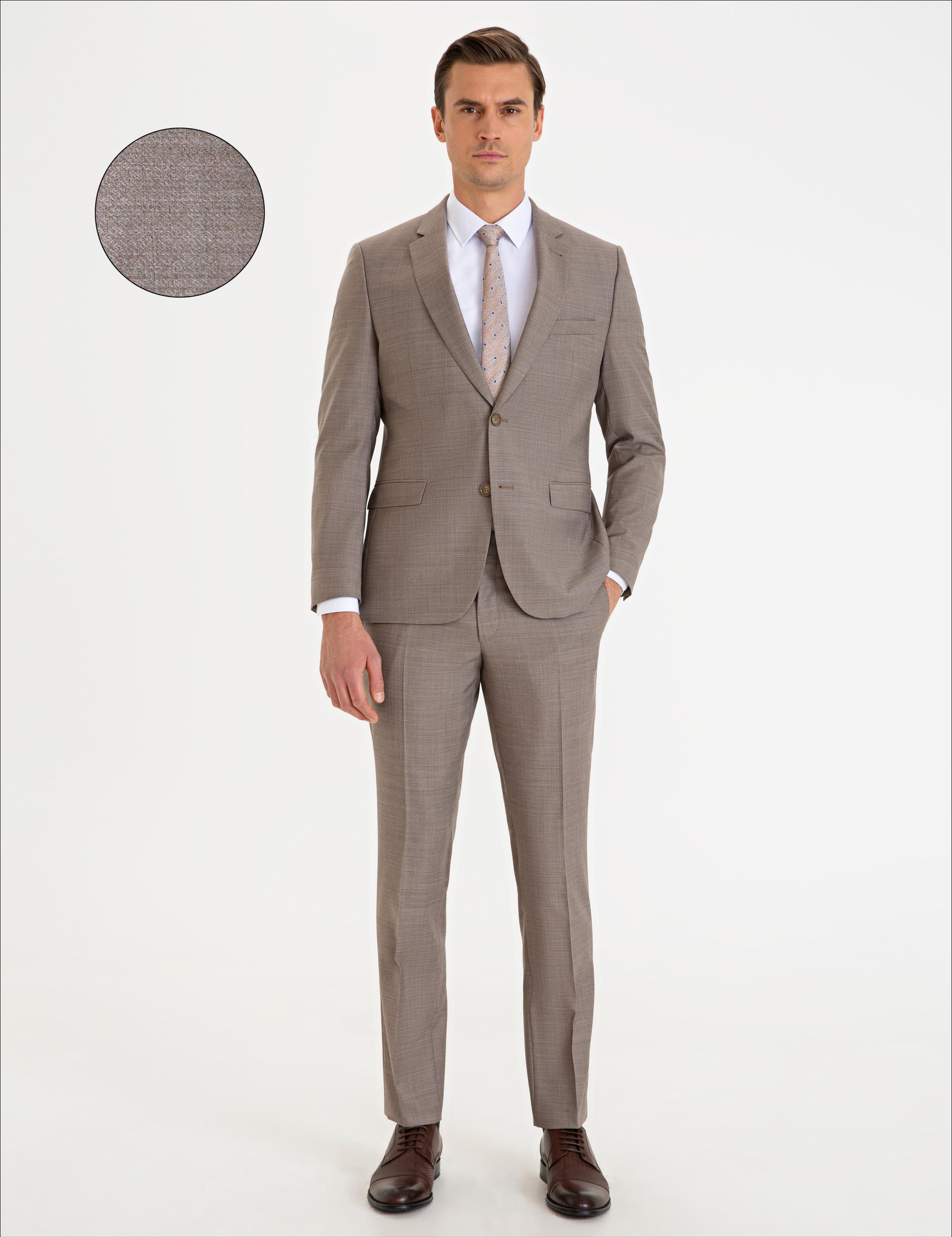 Kum Slim Fit Takım Elbise