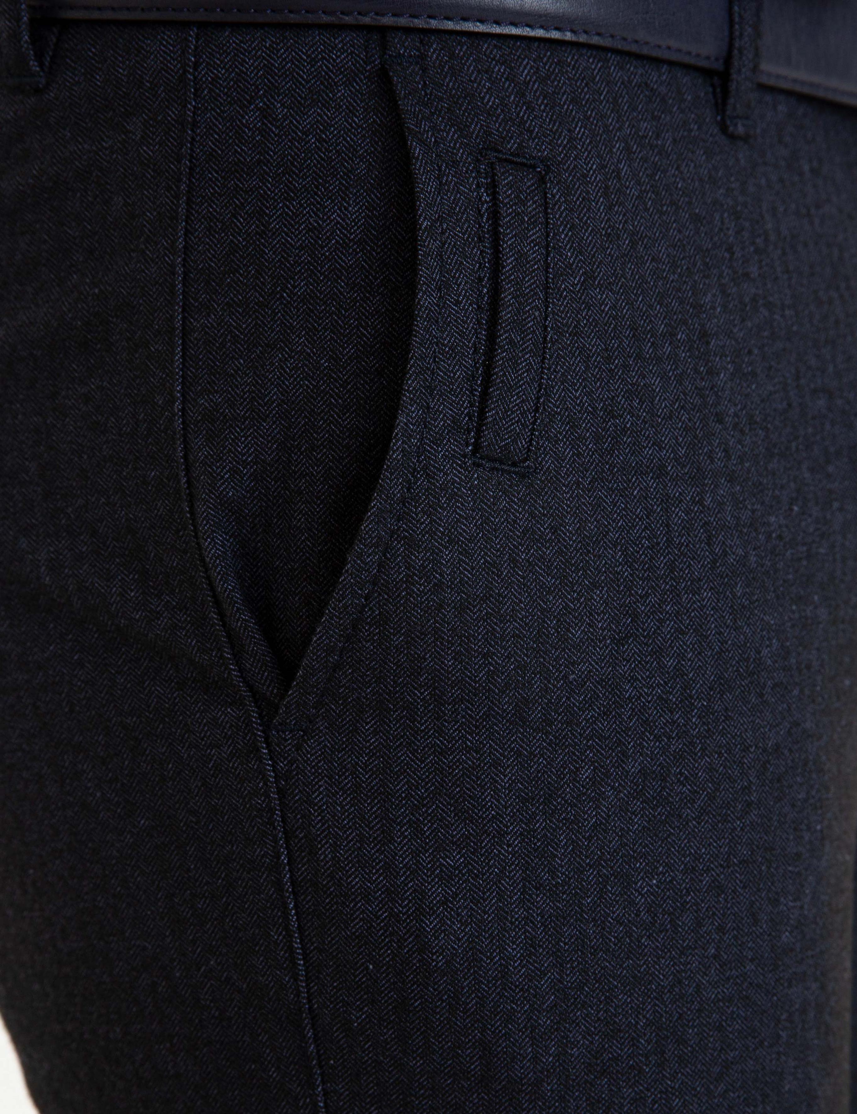 Lacivert Slim Fit Chino Pantolon
