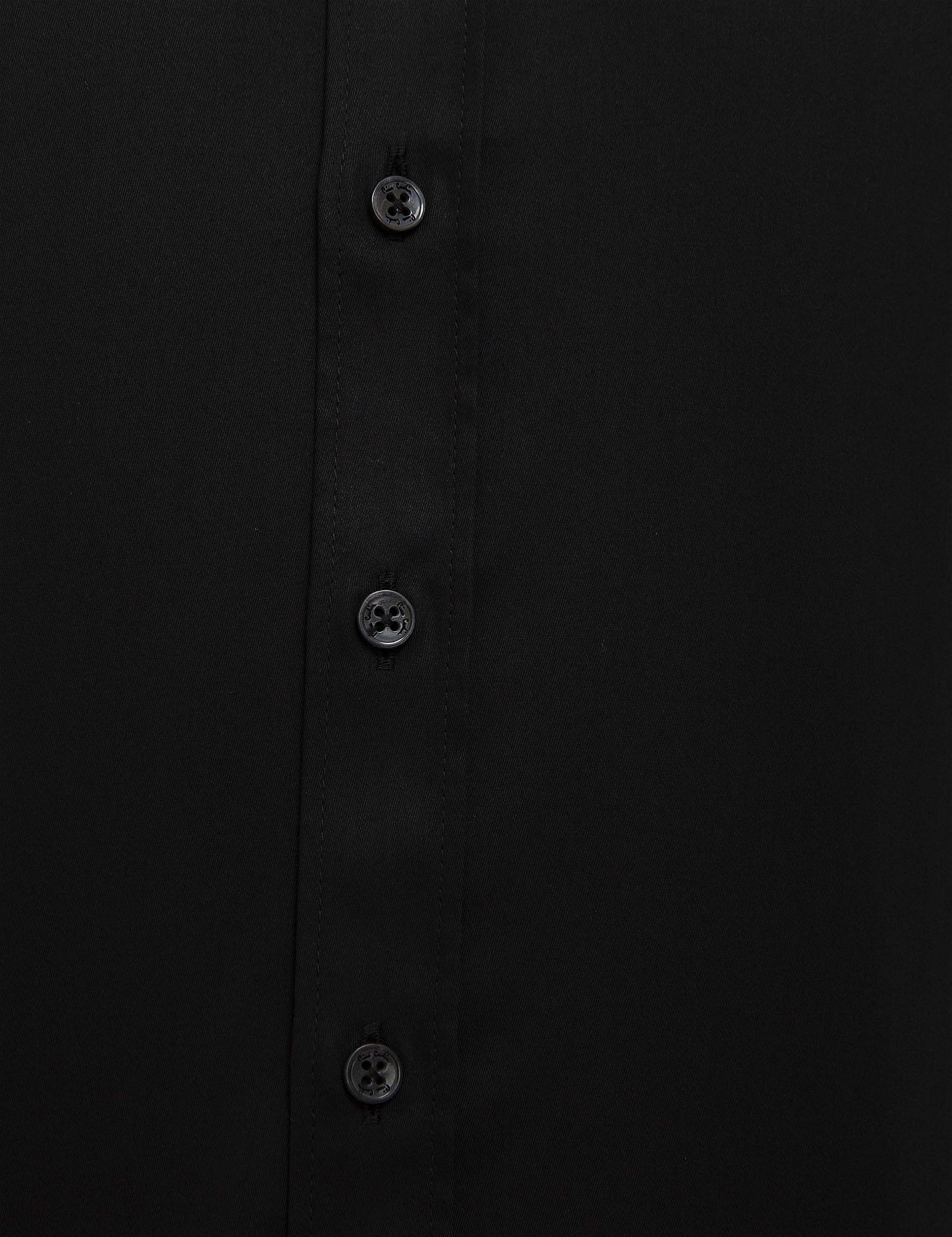 Siyah Slim Fit Uzun Kollu Klasik Gömlek