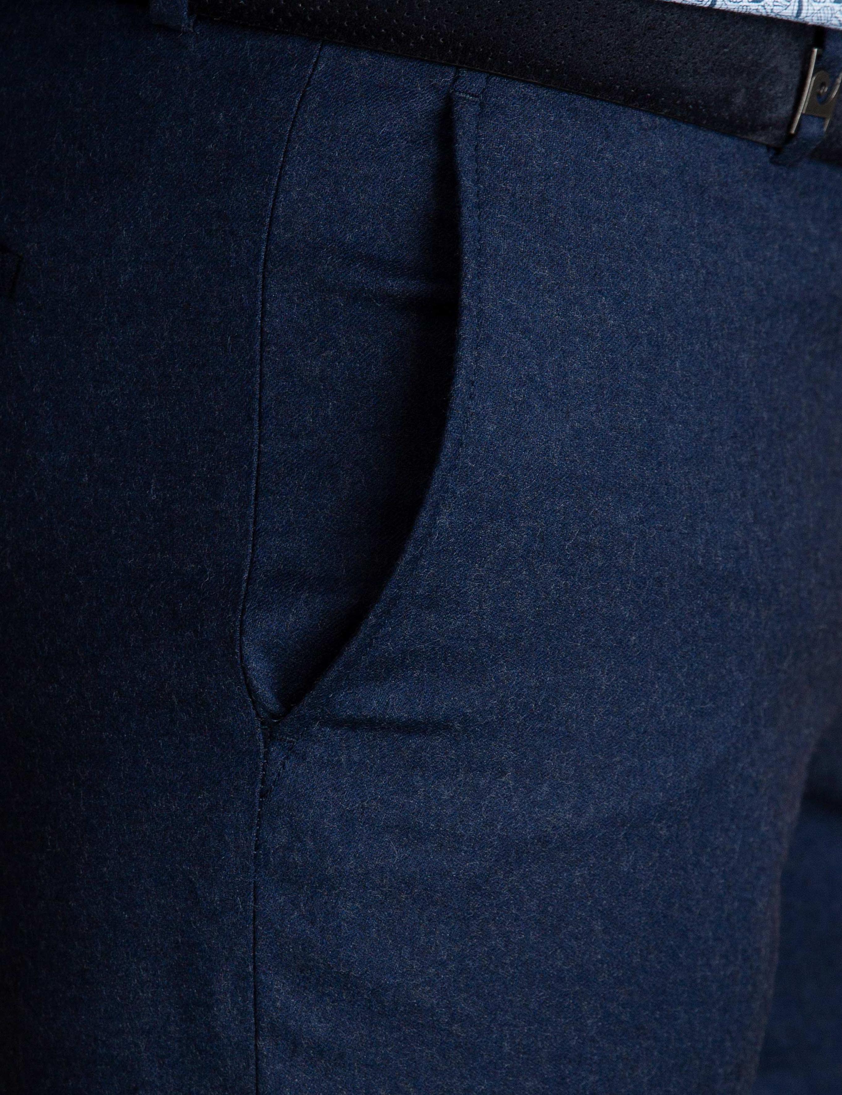 Lacivert Slim Fit Kumaş Pantolon