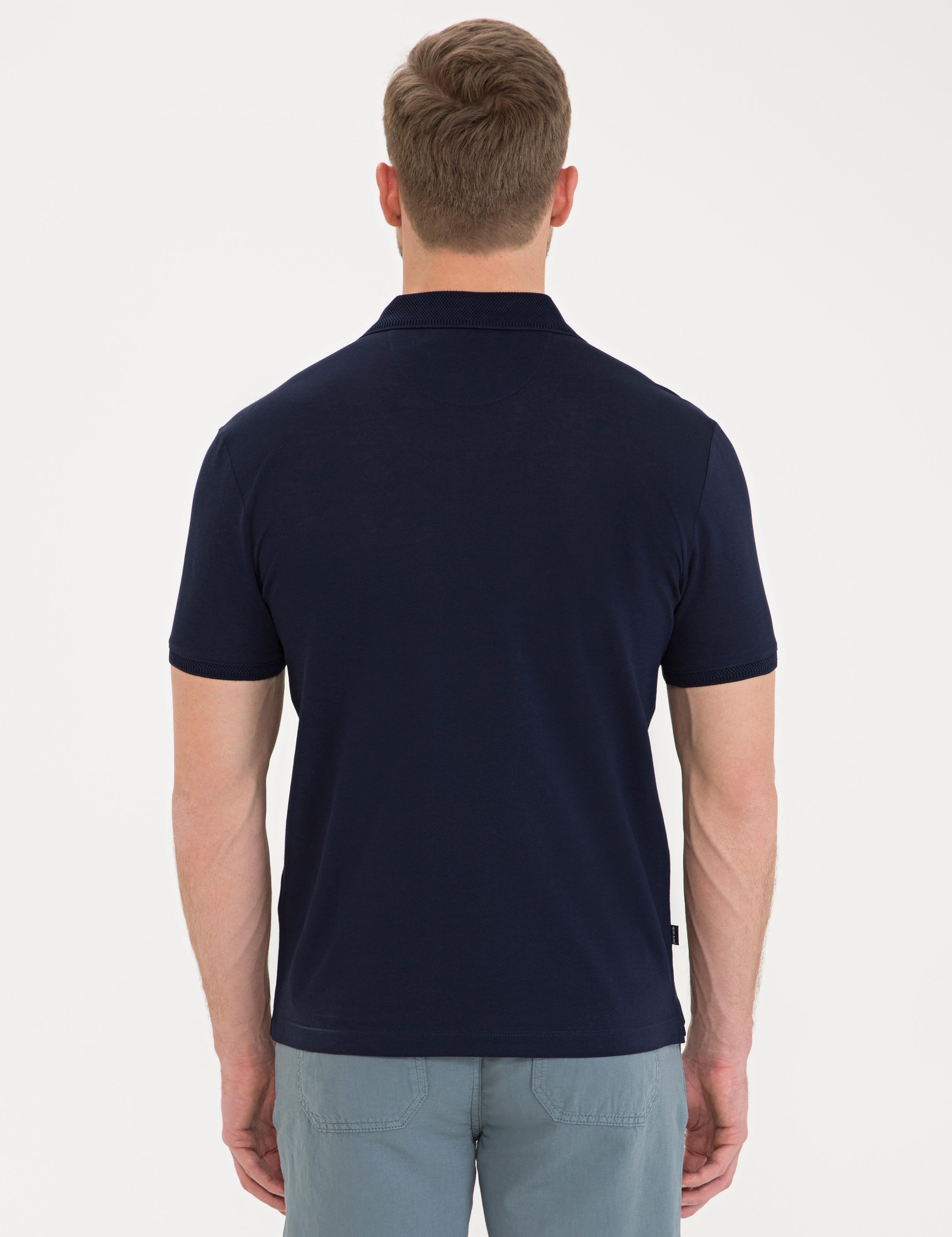 Koyu Lacivert Slim Fit Basic T-Shirt