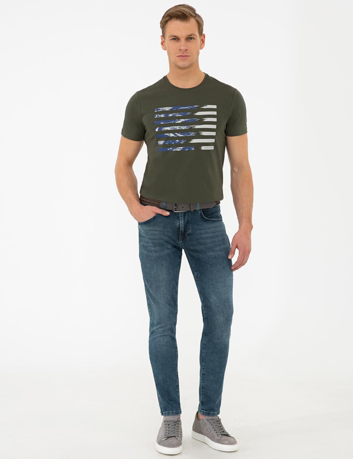 Koyu Mavi Slim Fit Jean Pantolon