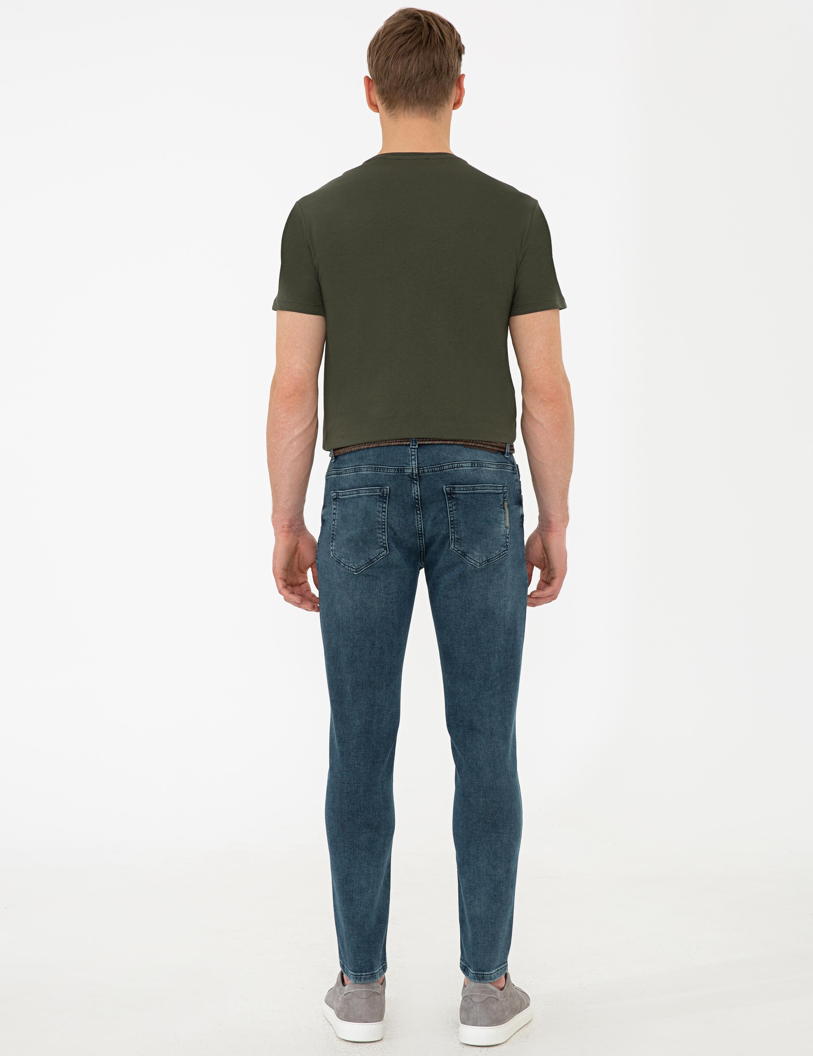 Koyu Mavi Slim Fit Jean Pantolon