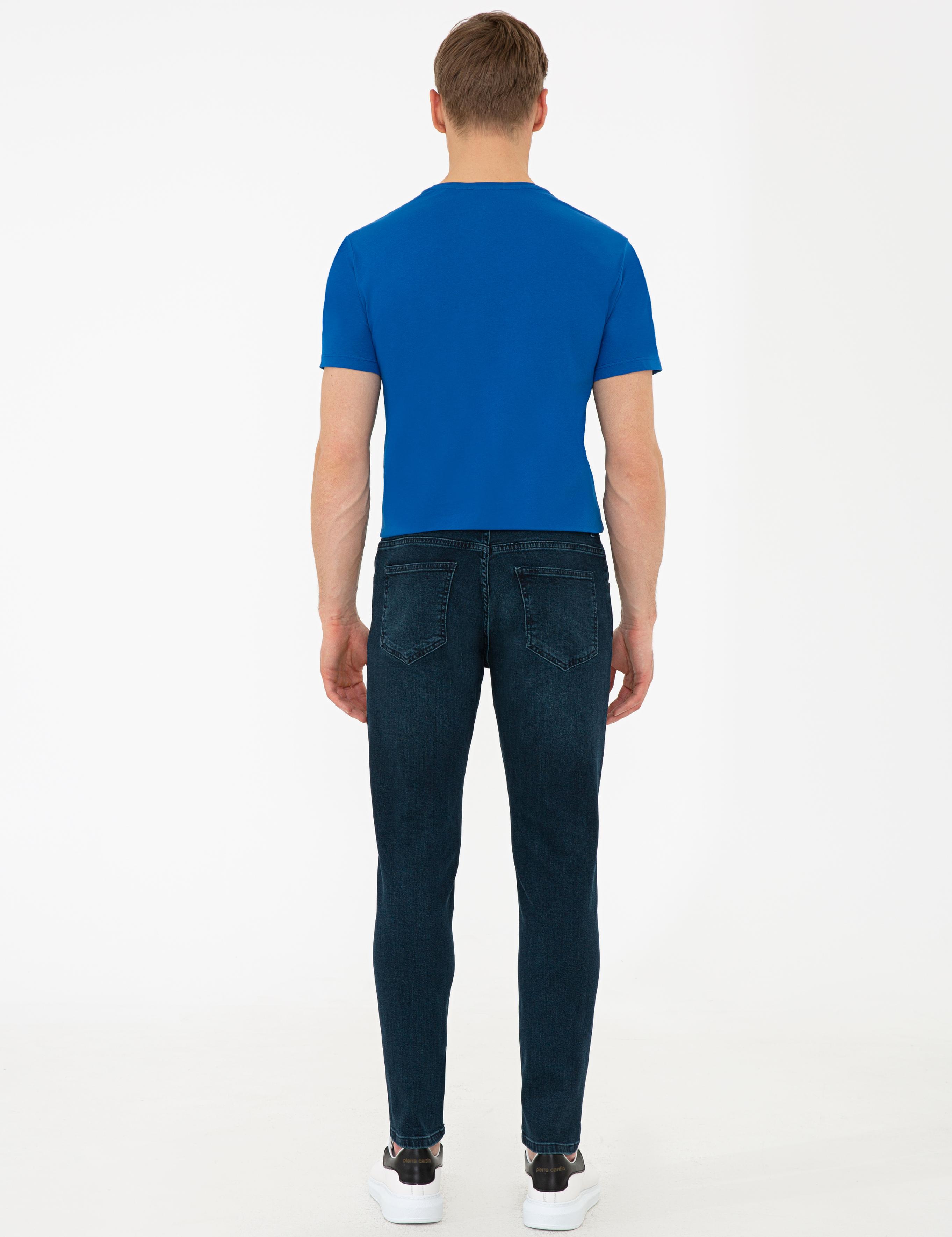 Lacivert Slim Fit Jean Pantolon