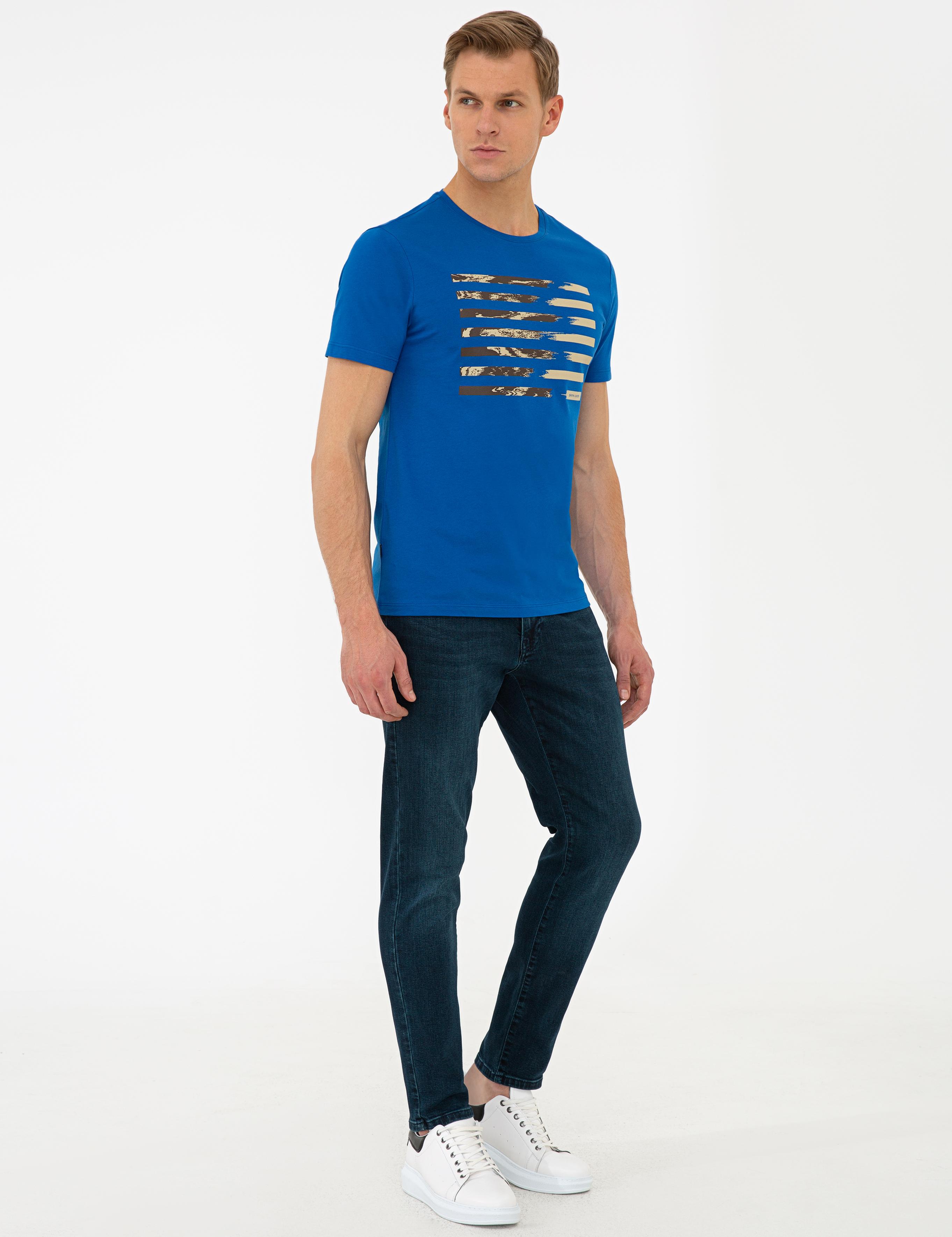 Lacivert Slim Fit Jean Pantolon