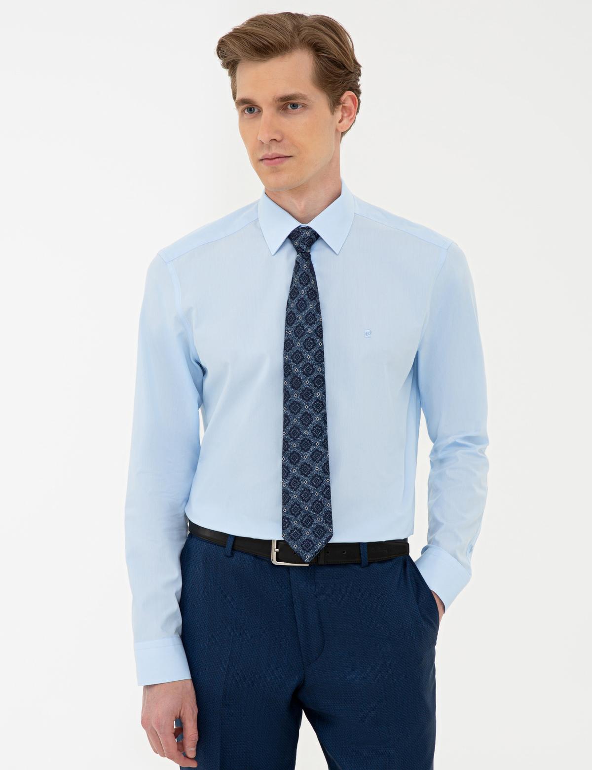 Açık Mavi Regular Fit Basic Gömlek