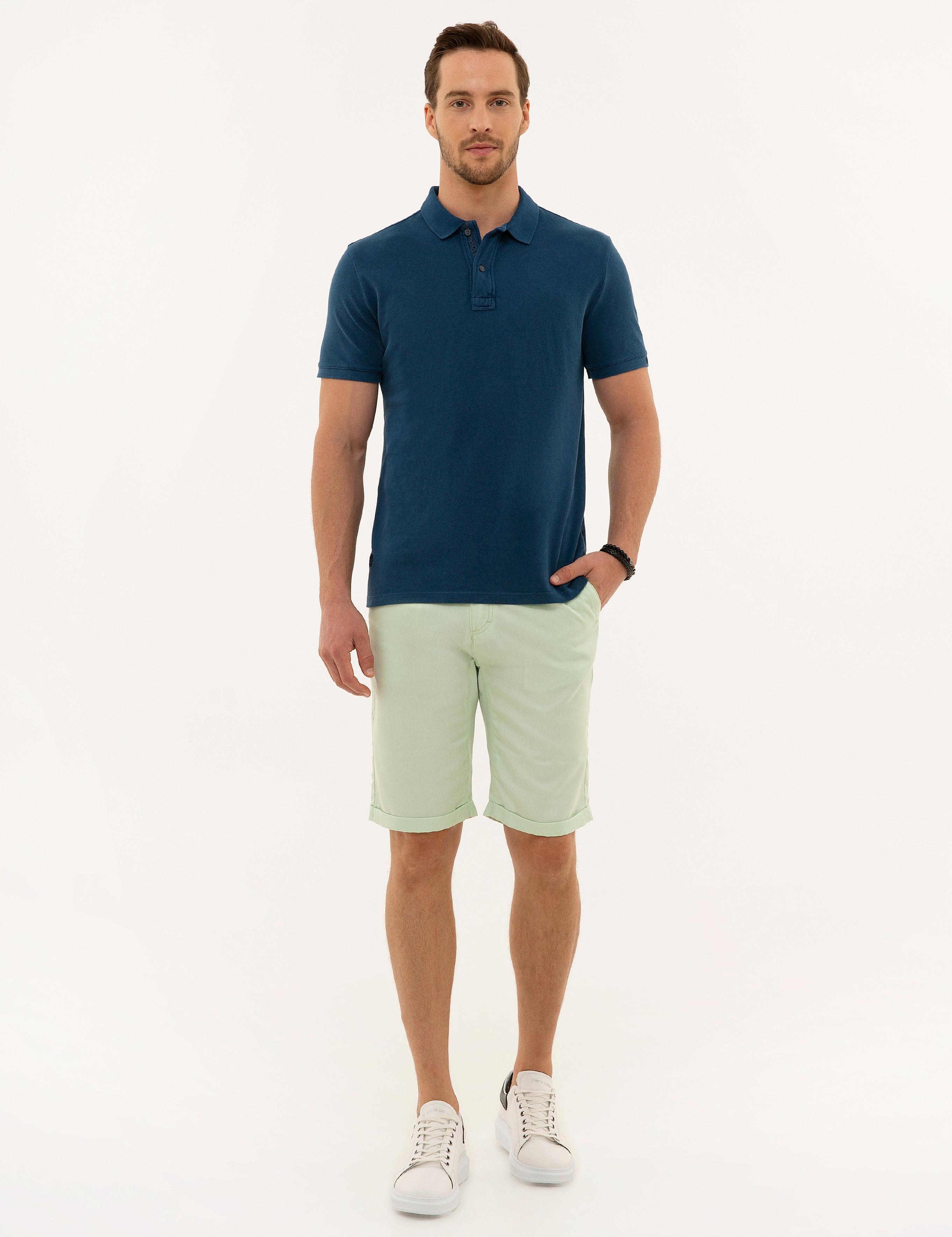 Lacivert Slim Fit Polo Yaka Tişört