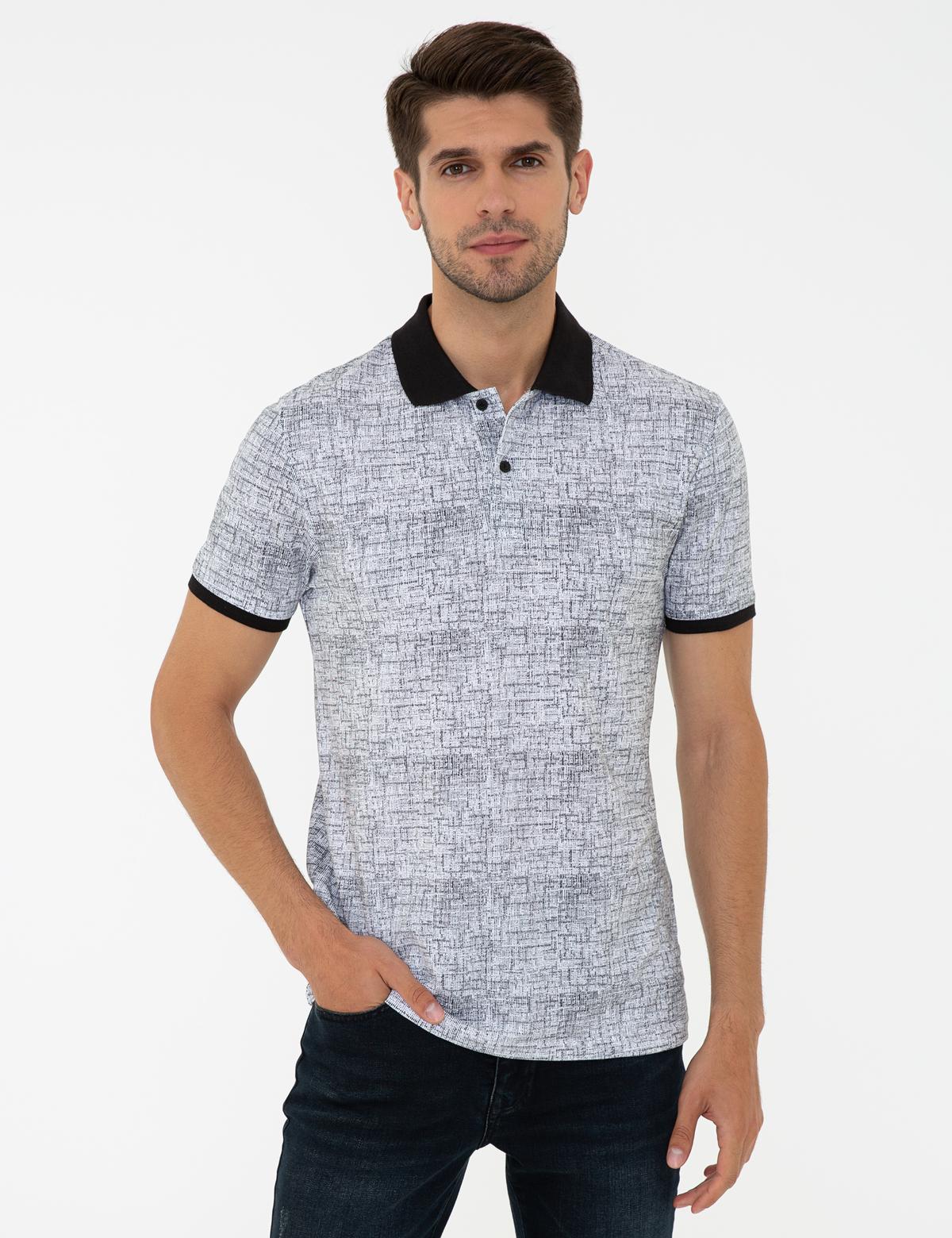 Siyah Slim Fit Polo Yaka Tişört