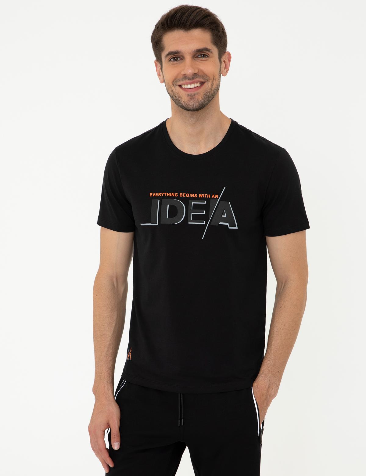 Siyah Slim Fit Tişört