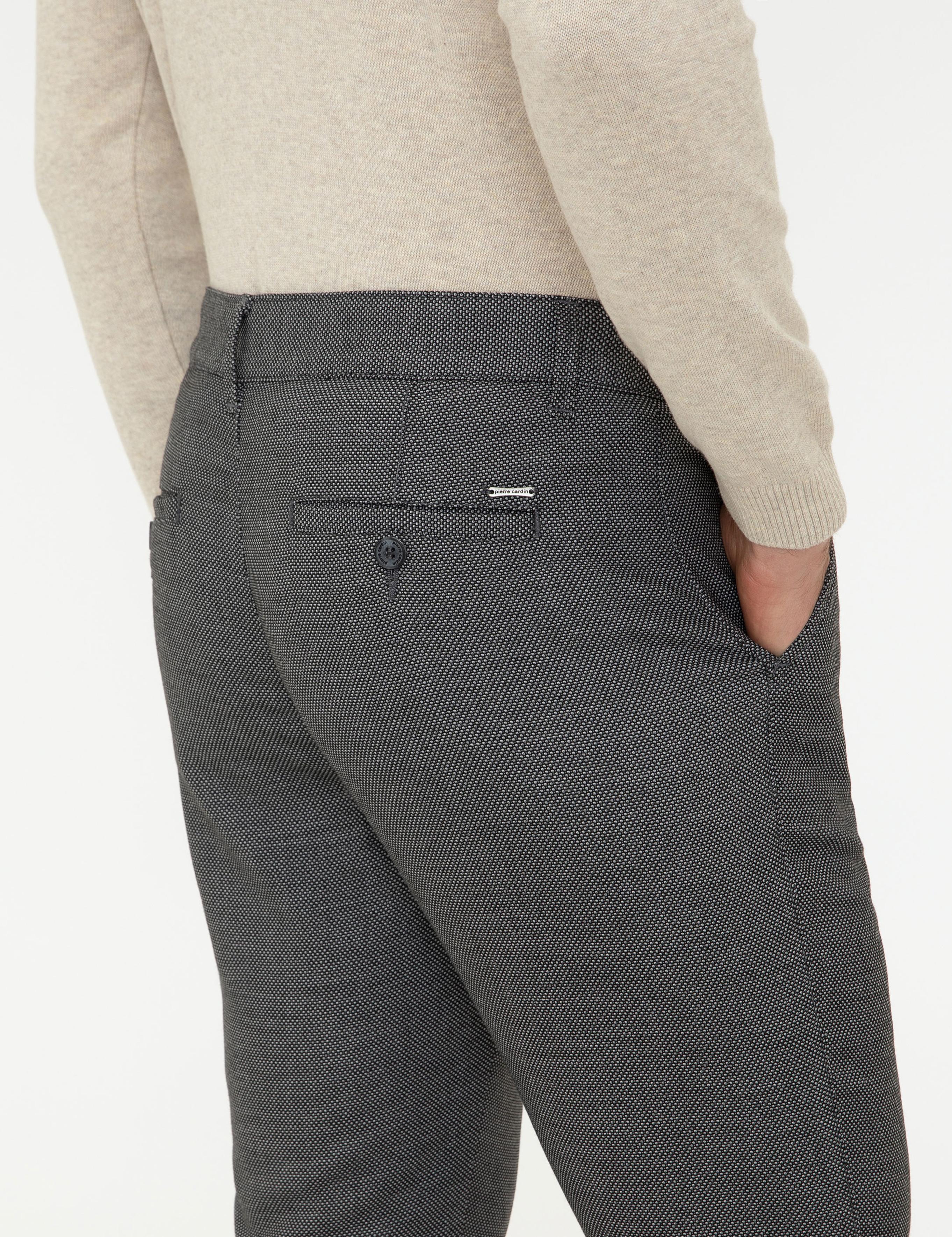 Siyah Slim Fit Kanvas Pantolon