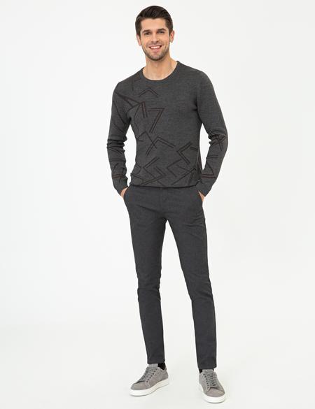 Siyah Slim Fit Chino Pantolon