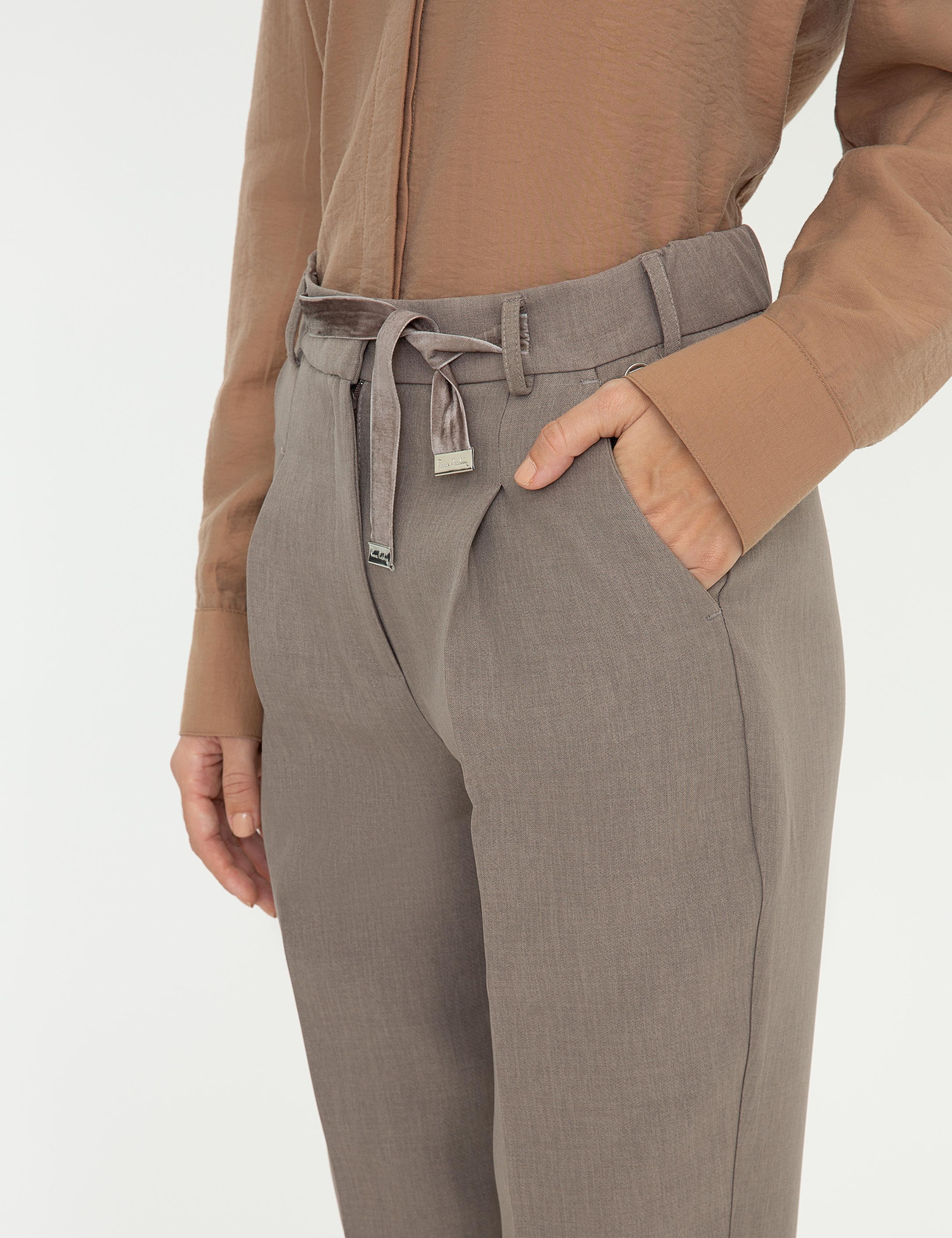 Gri Slim Fit Kumaş Pantolon