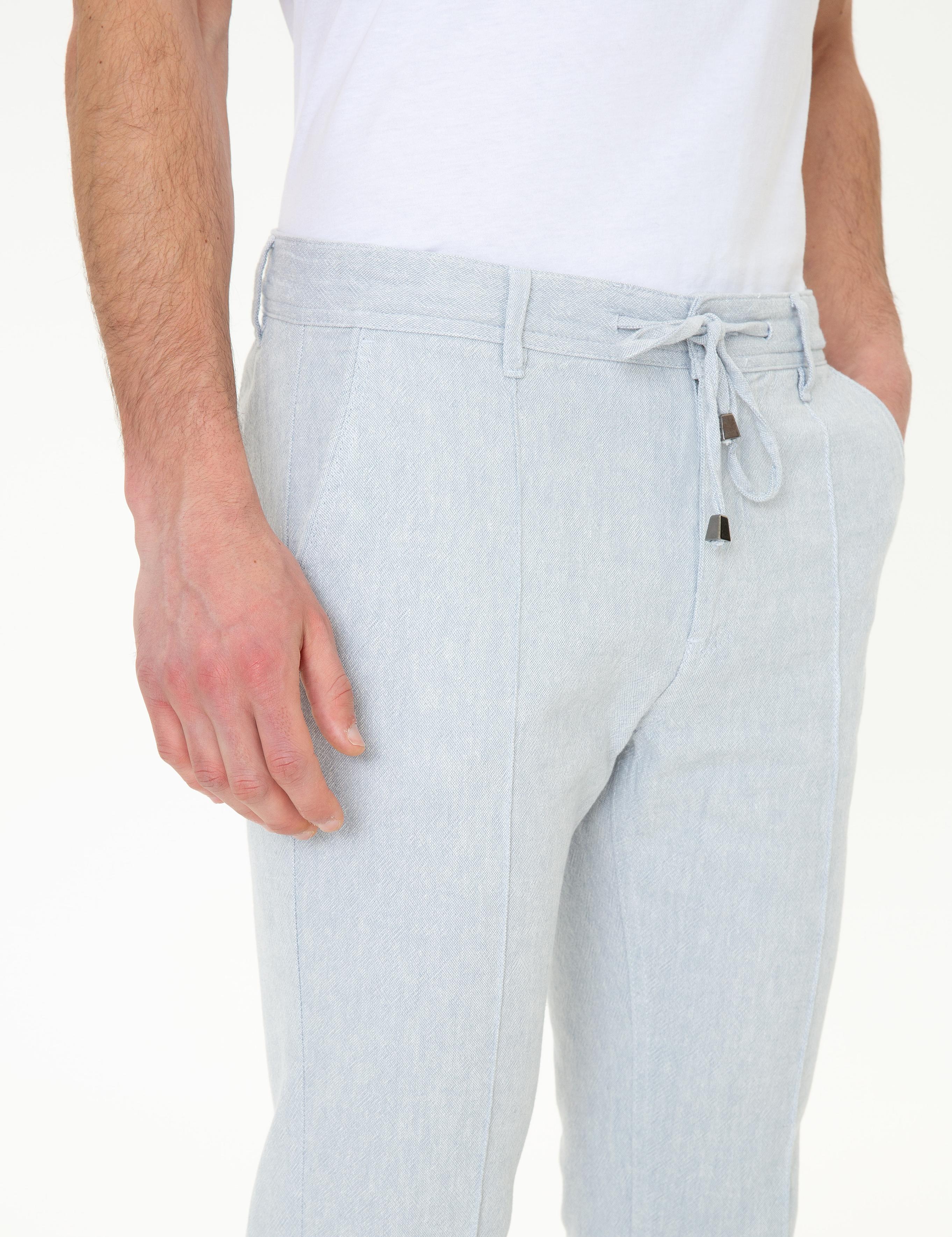 Açık Mavi Jogger Chino Pantolon