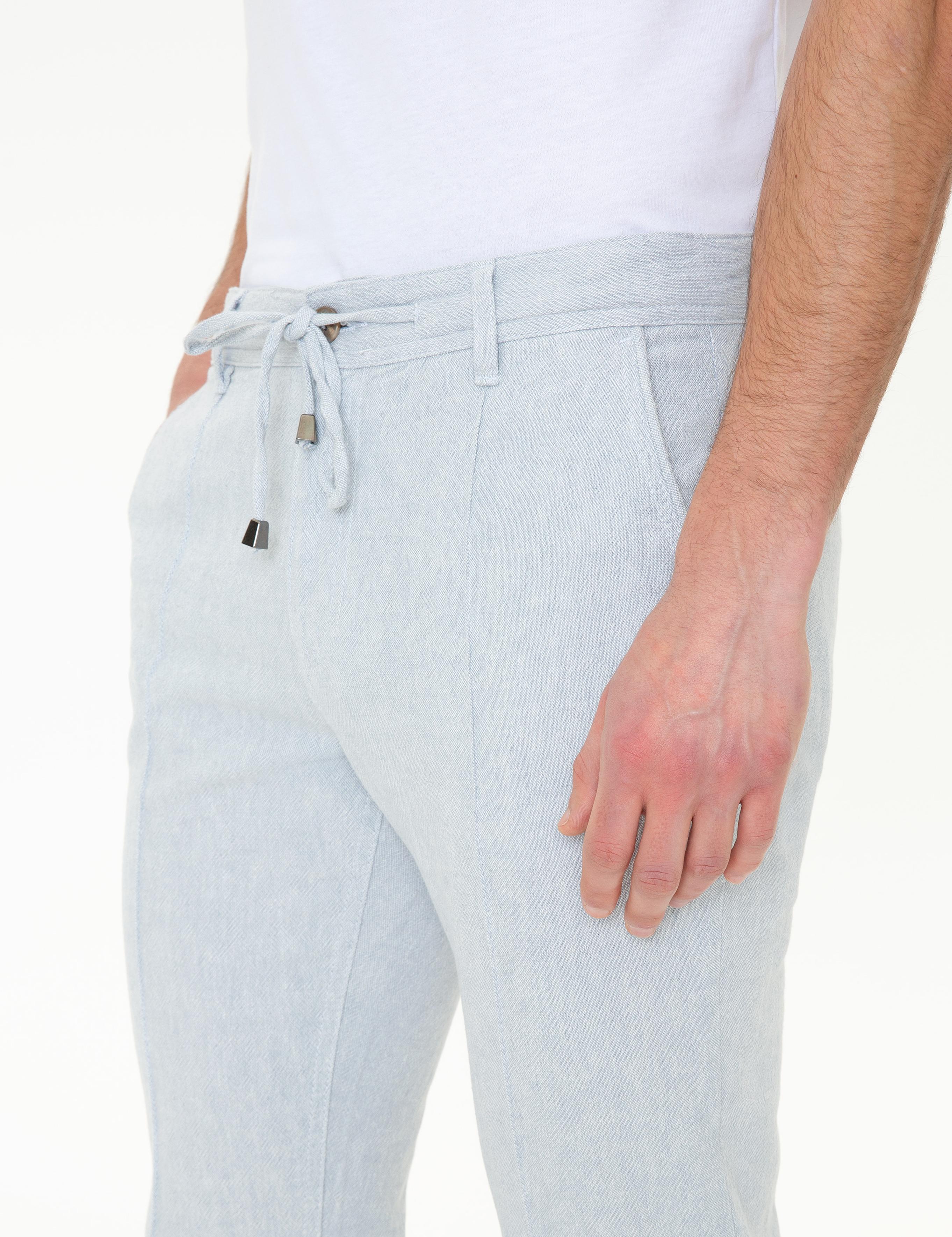 Açık Mavi Jogger Chino Pantolon