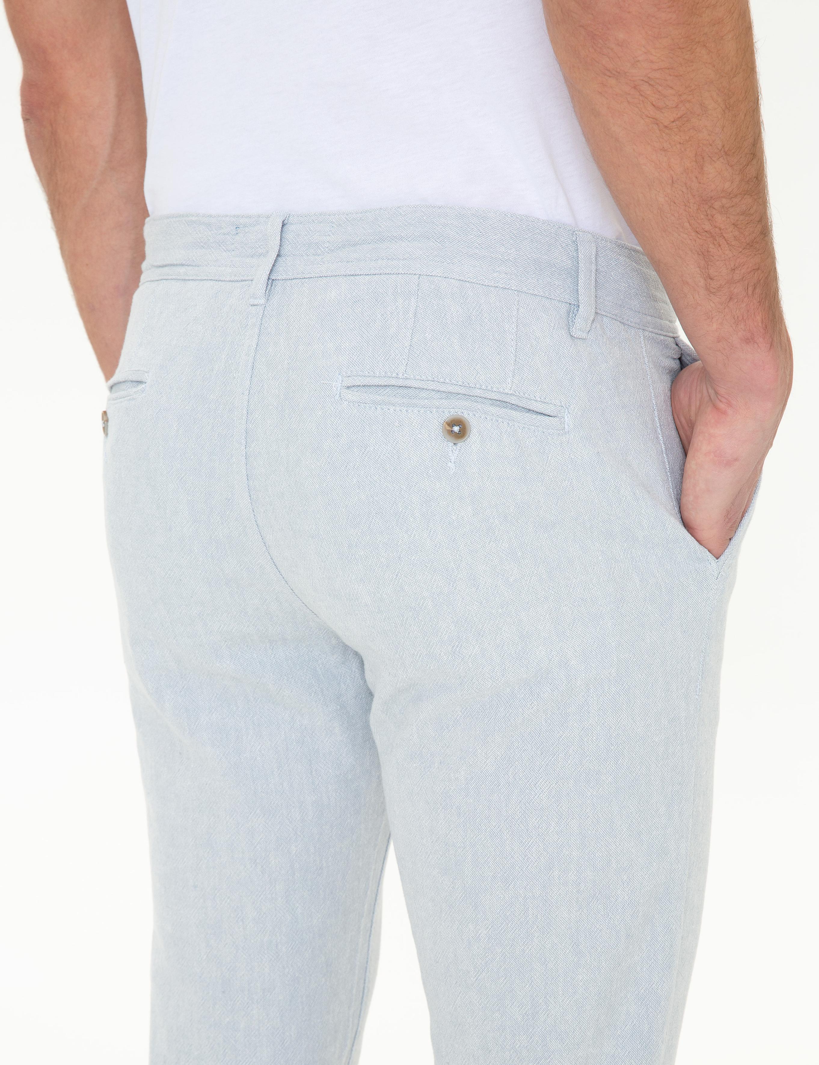 Açık Mavi Jogger Chino Pantolon