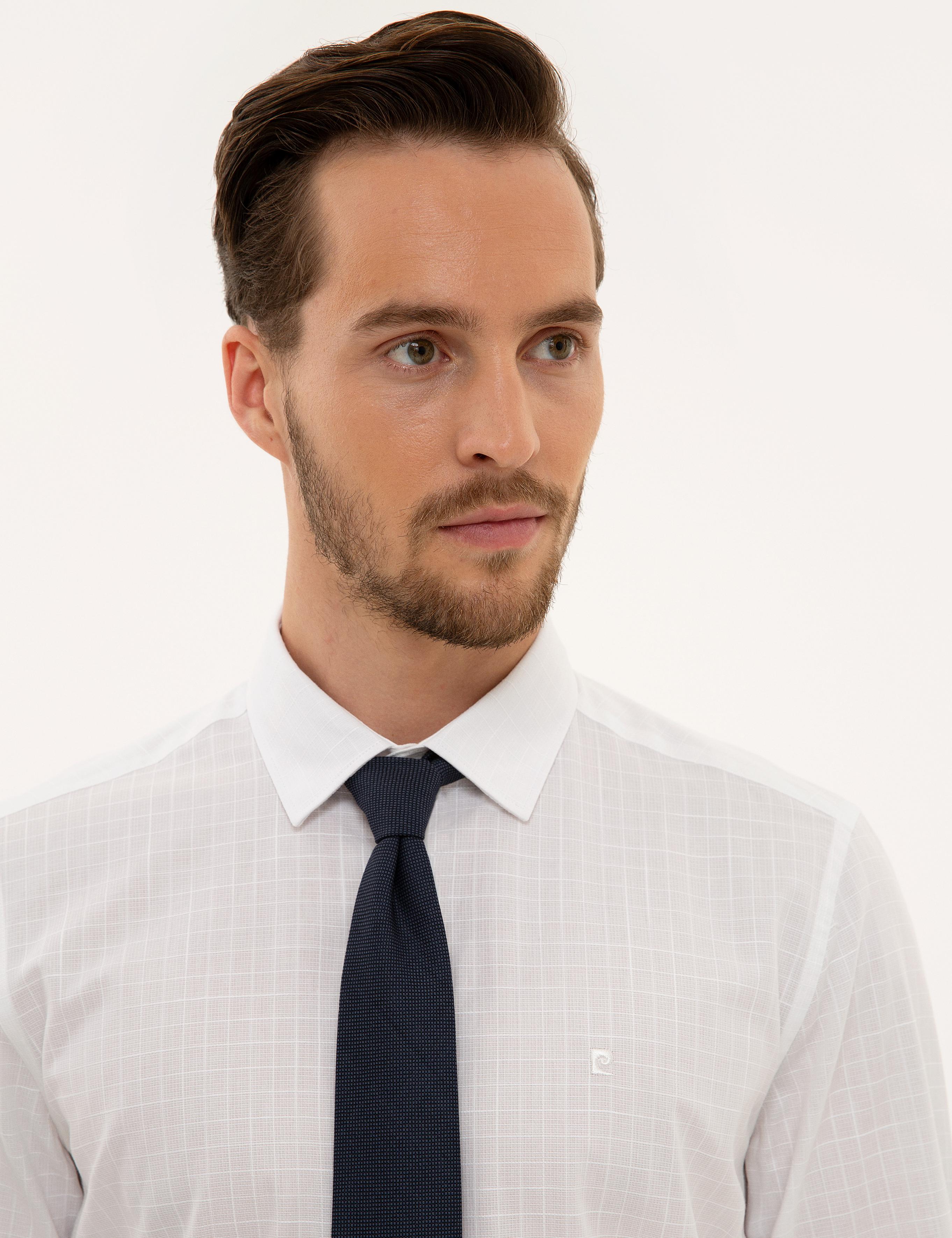 Beyaz Slim Fit Uzun Kollu Gömlek