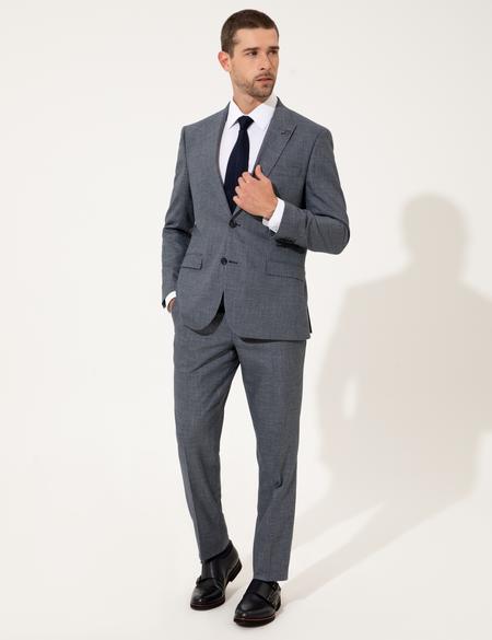 Lacivert Slim Fit Takım Elbise