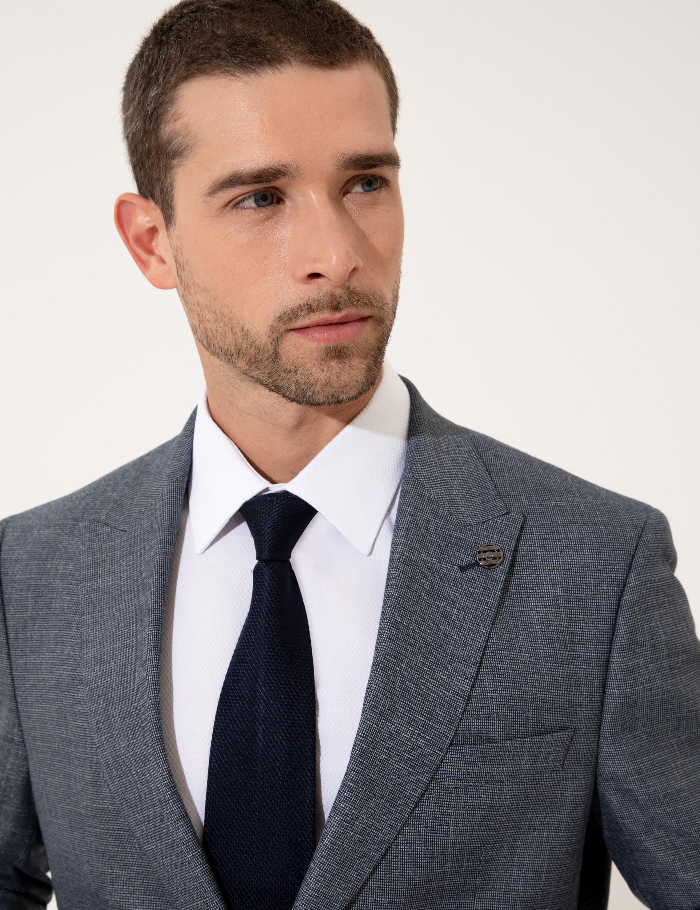 Lacivert Slim Fit Takım Elbise