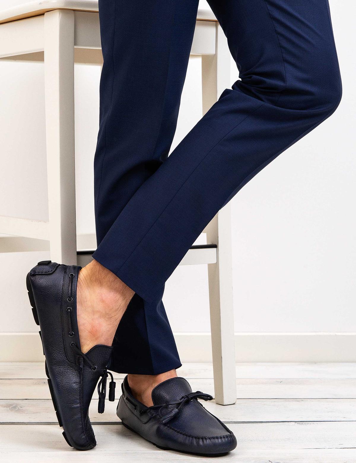 Lacivert Slim Fit Ayakkabı