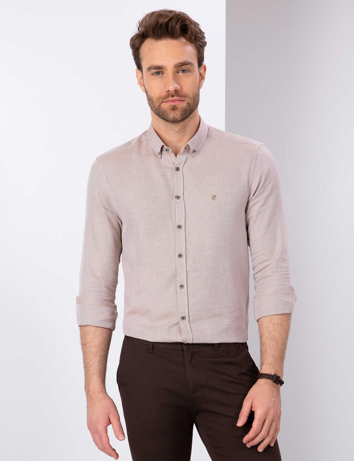 Kiremit Slim Fit Oxford Gömlek