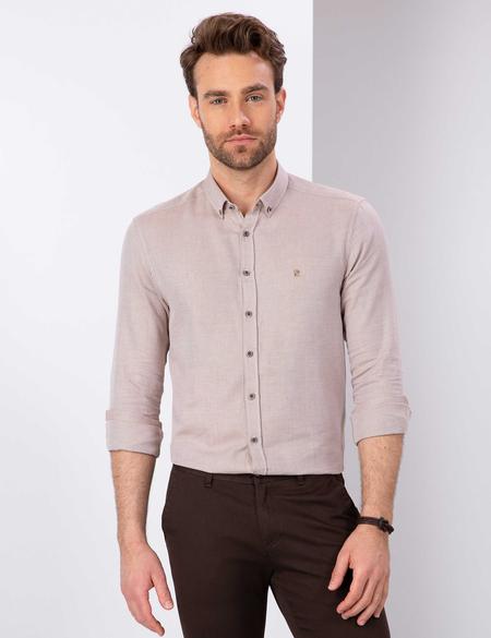 Kiremit Slim Fit Oxford Gömlek
