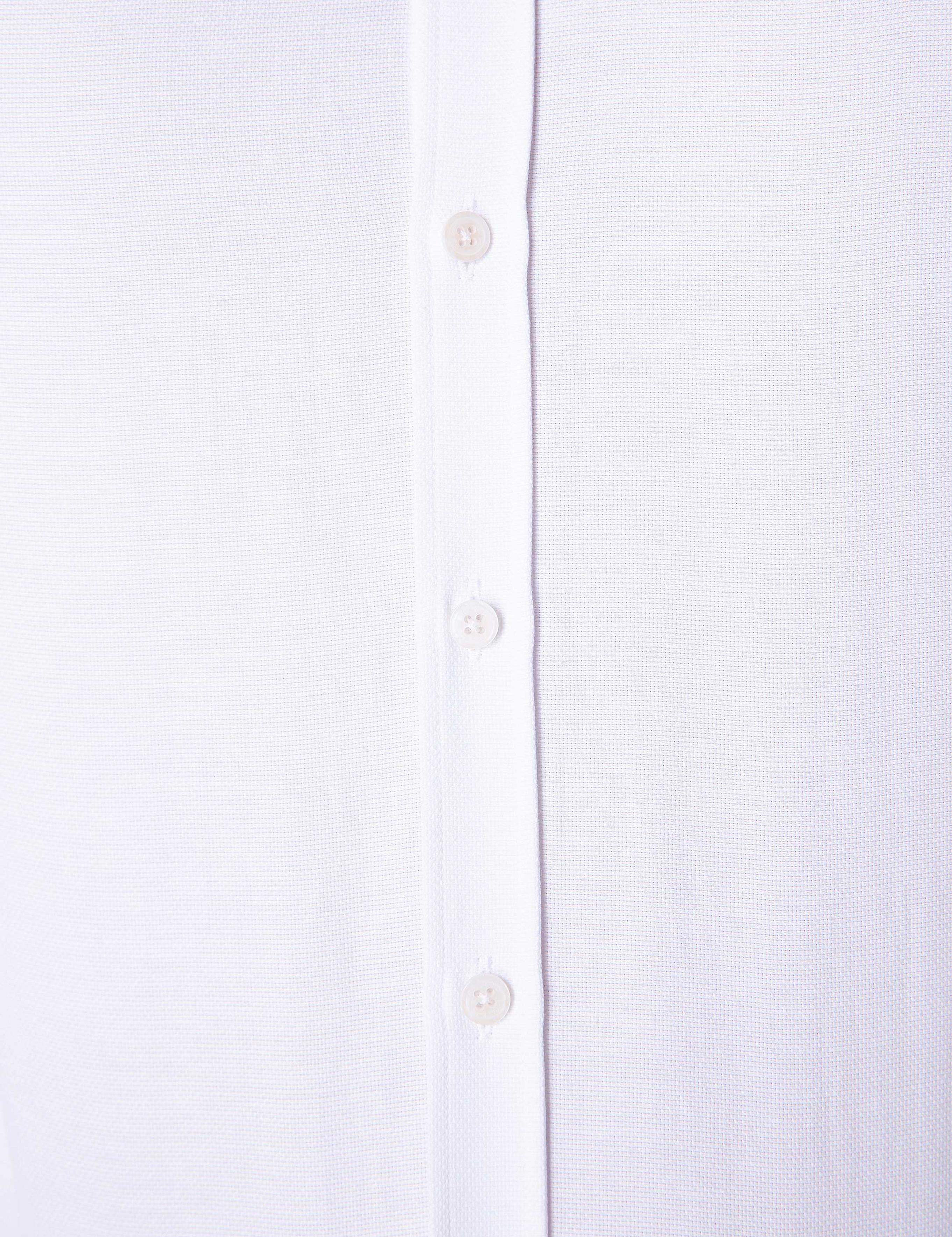 Beyaz Slim Fit Uzun Kollu Gömlek