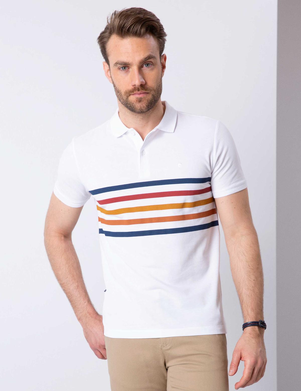 Beyaz Slim Fit Tişört