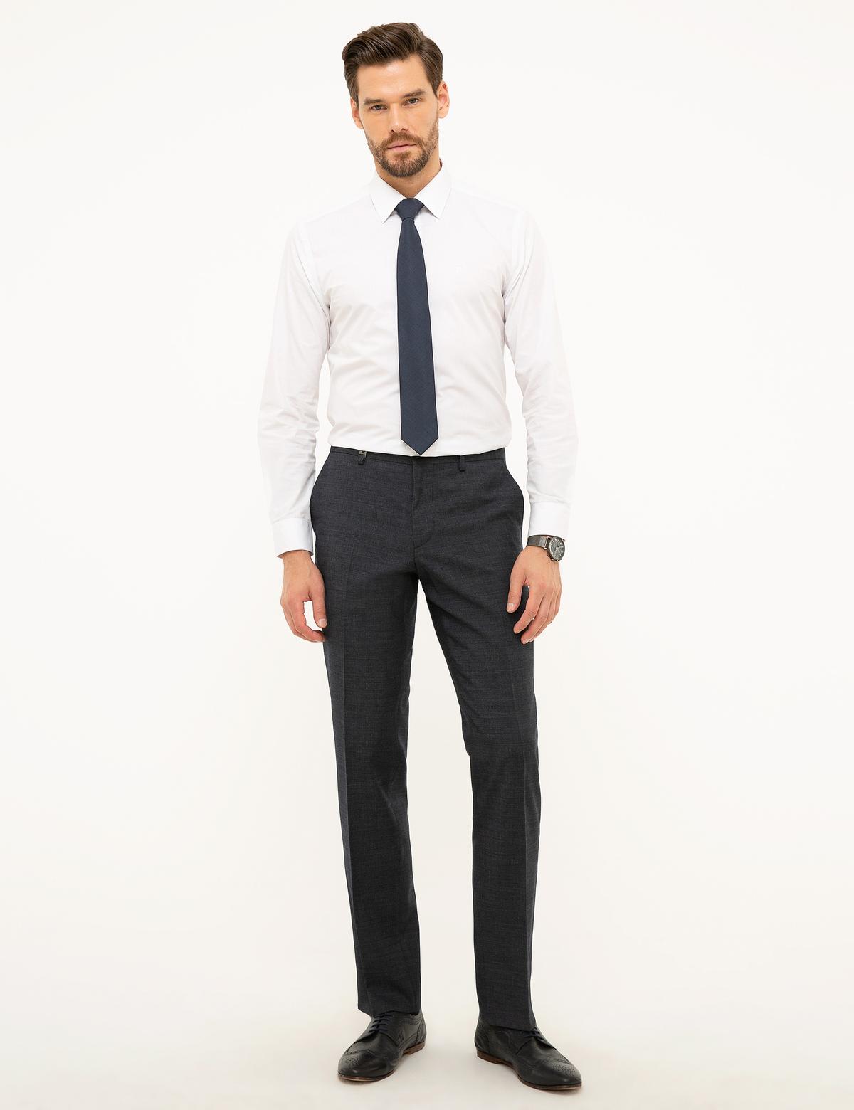 Lacivert Slim Fit Pantolon