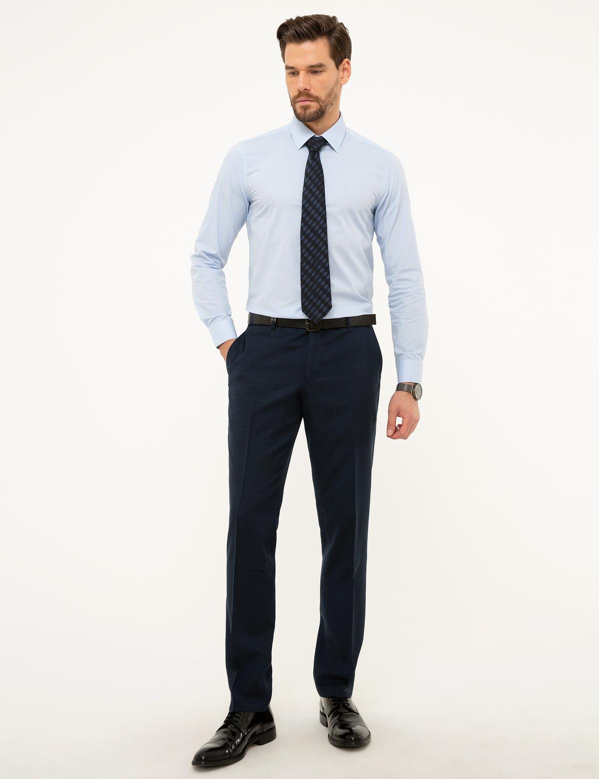 Lacivert Slim Fit Pantolon