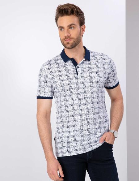 Lacivert Slim Fit Polo Yaka T-Shirt