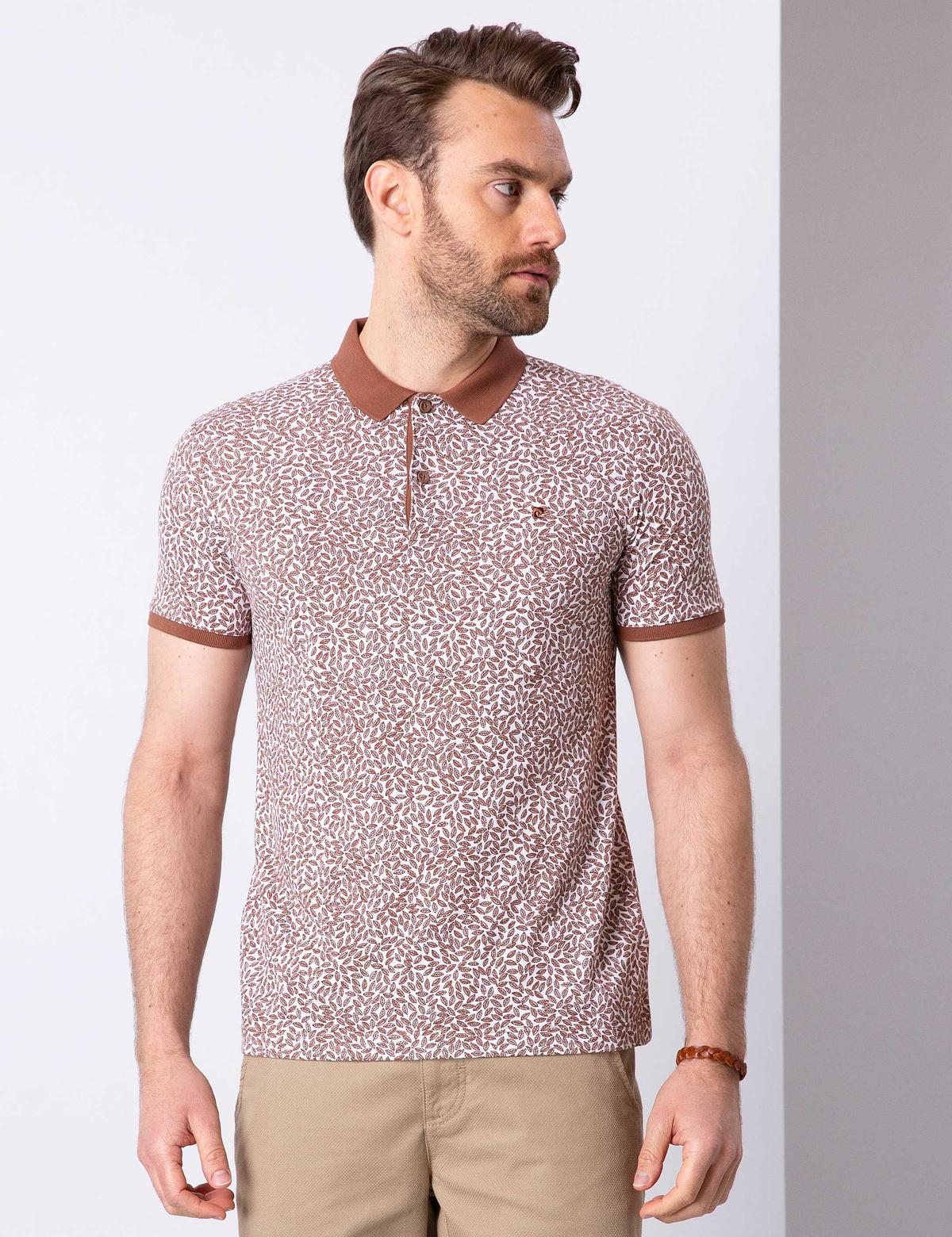 Açık Kahverengi Slim Fit Tişört