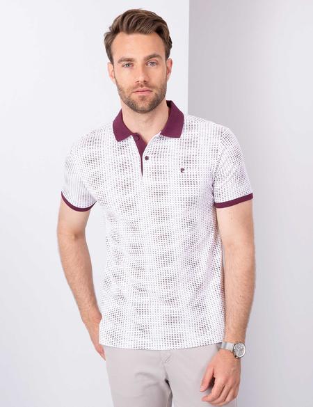 Bordo Slim Fit Polo Yaka T-Shirt