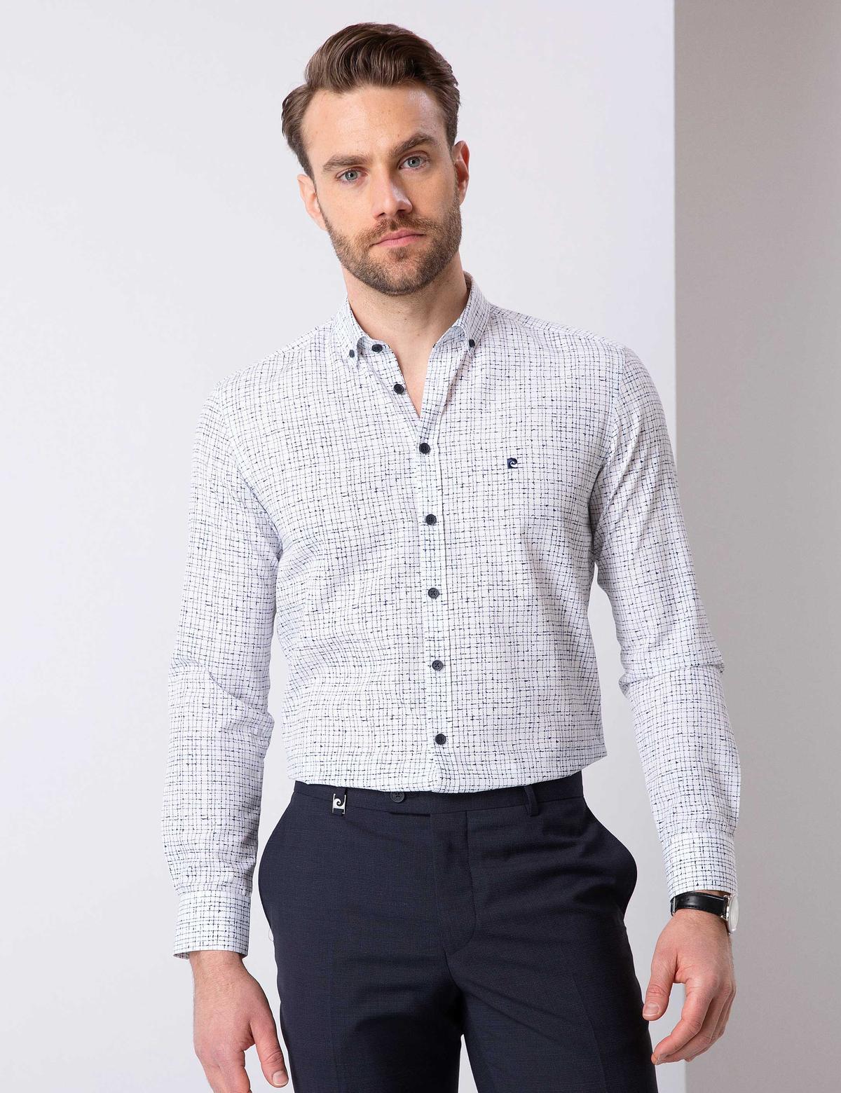 Lacivert Slim Fit Gömlek