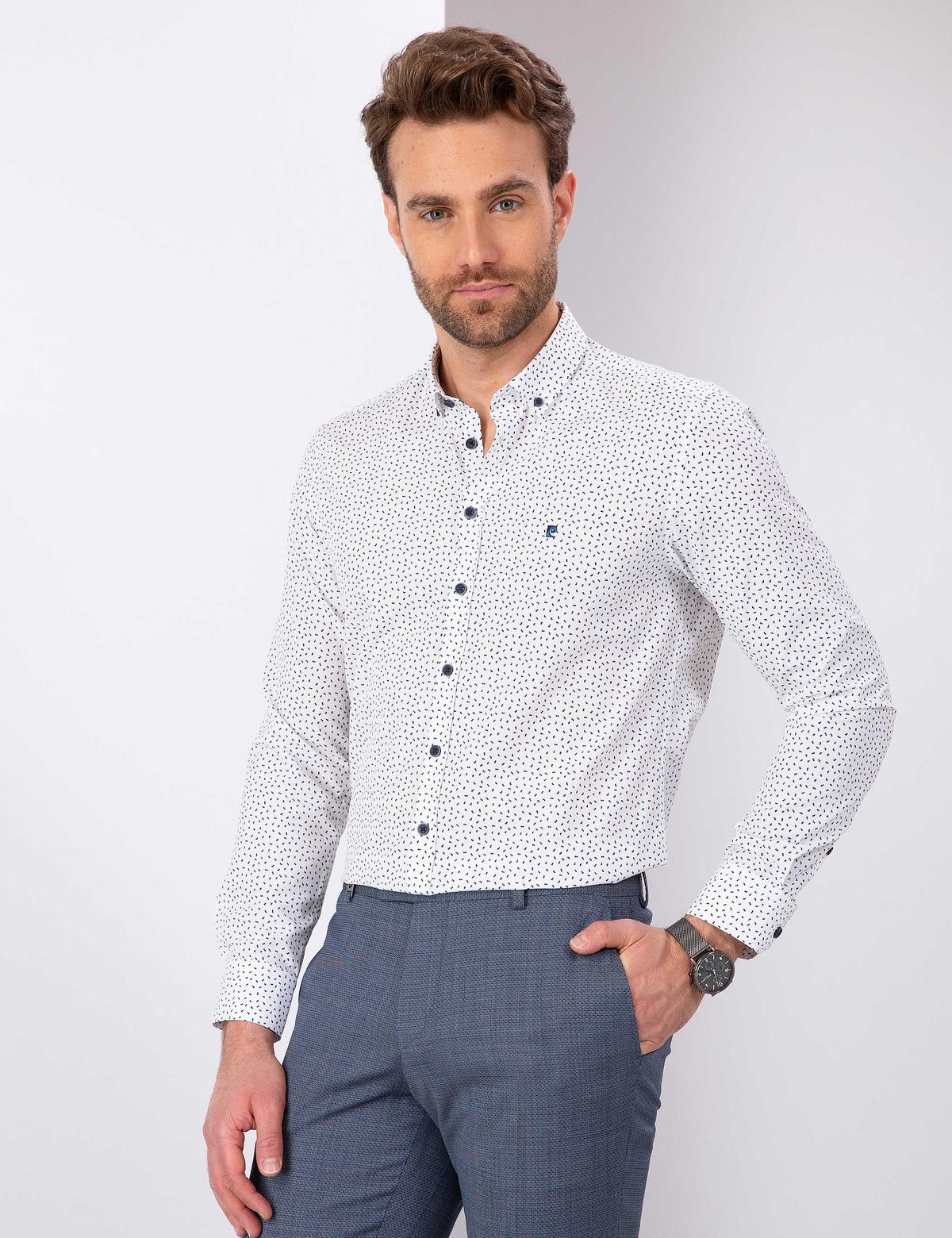 Lacivert Slim Fit Gömlek