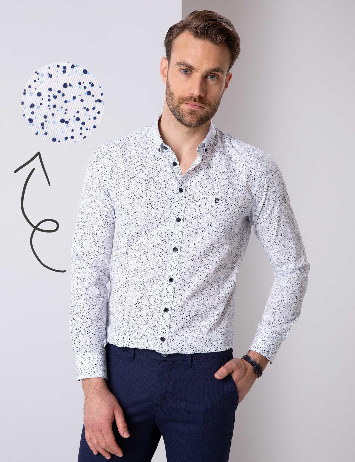 Lacivert Slim Fit Gömlek