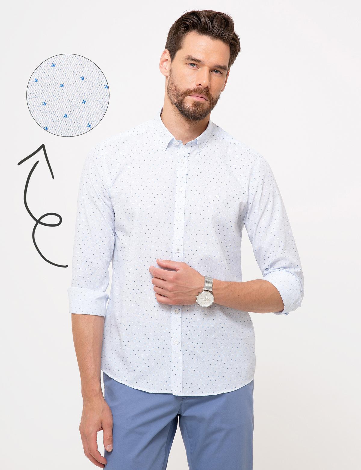 Açık Mavi Slim Fit Gömlek