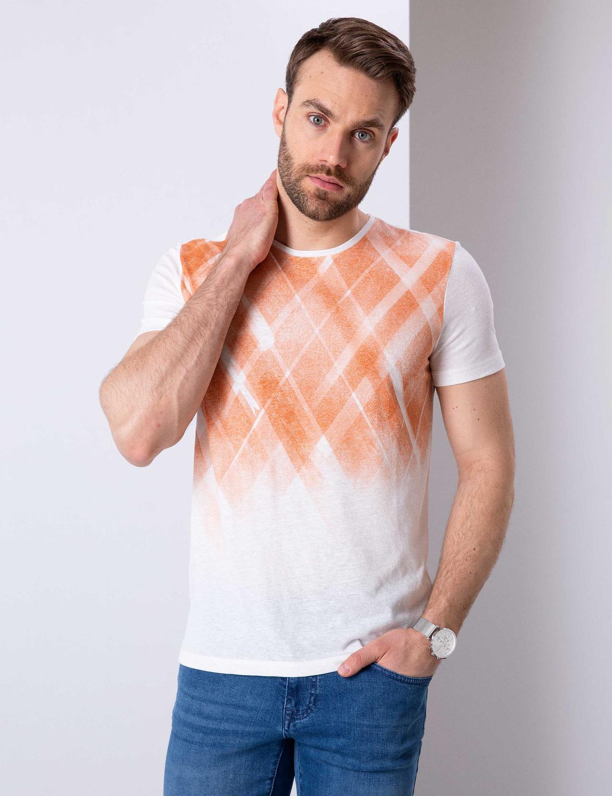 Kahverengi Slim Fit Tişört