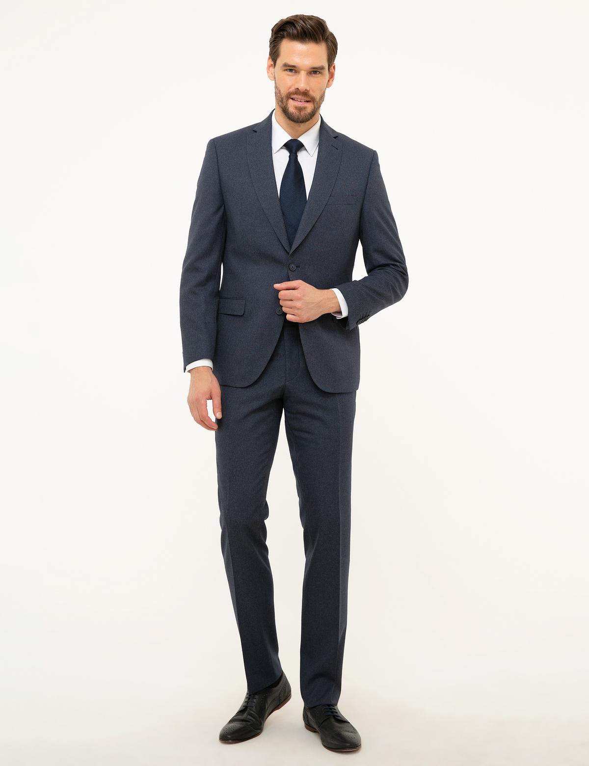 Lacivert Slim Fit Takım Elbise