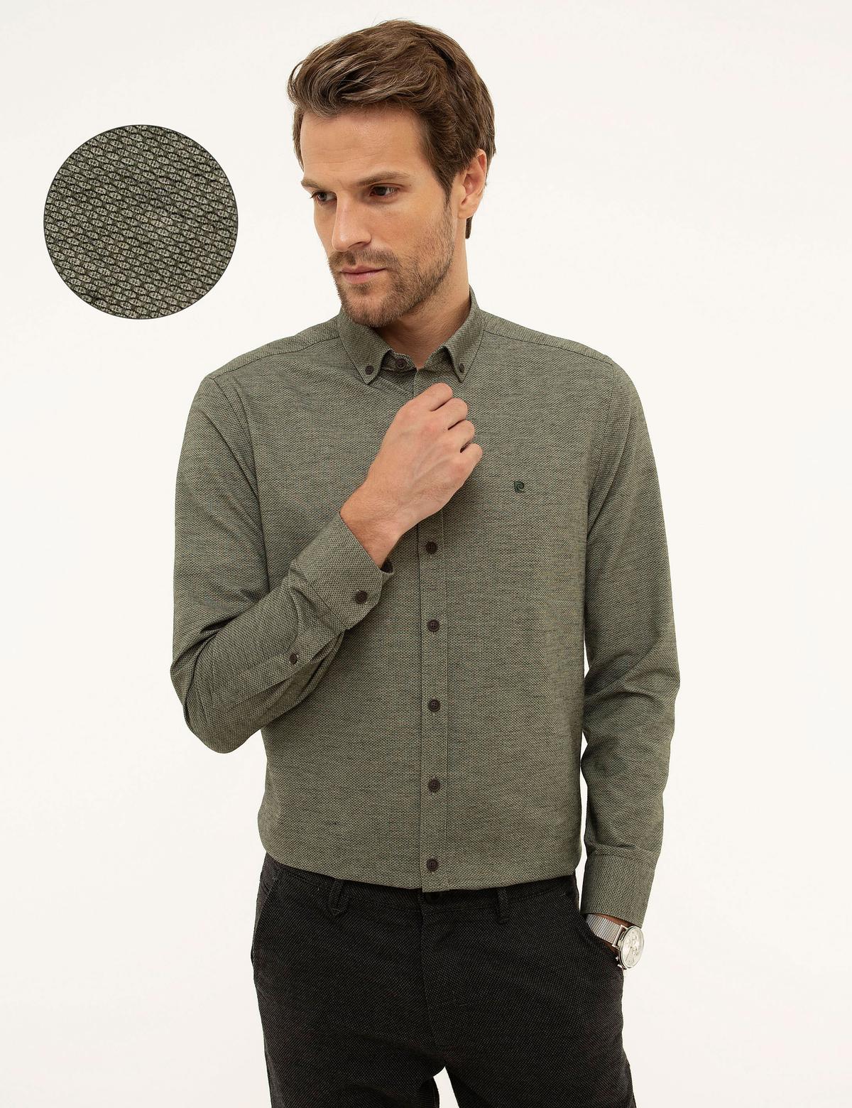 Yeşil Slim Fit Gömlek