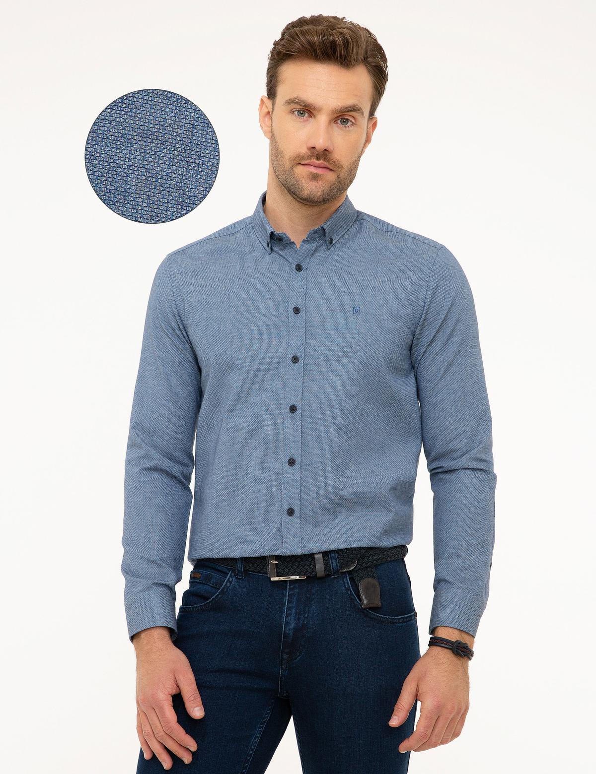 Mavi Slim Fit Gömlek