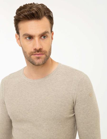 Kum Melanj Slim Fit Triko Kazak
