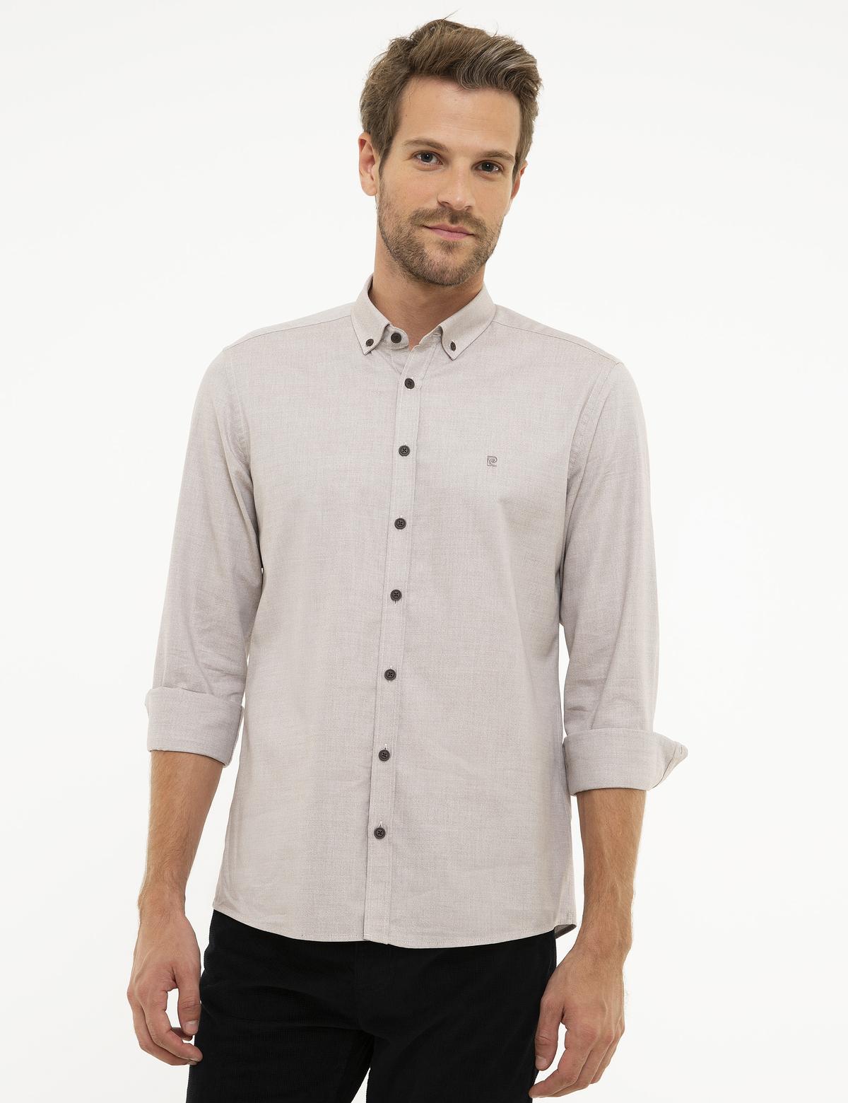 Kahverengi Slim Fit Gömlek