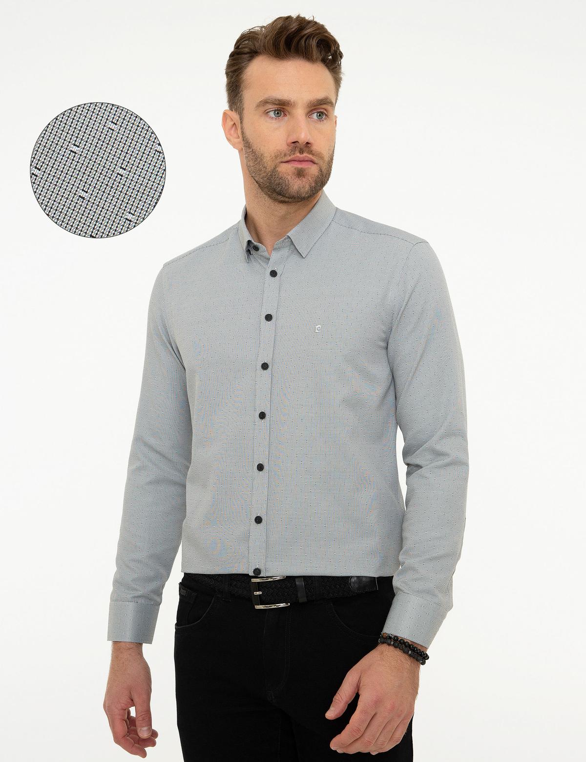 Gri Slim Fit Gömlek