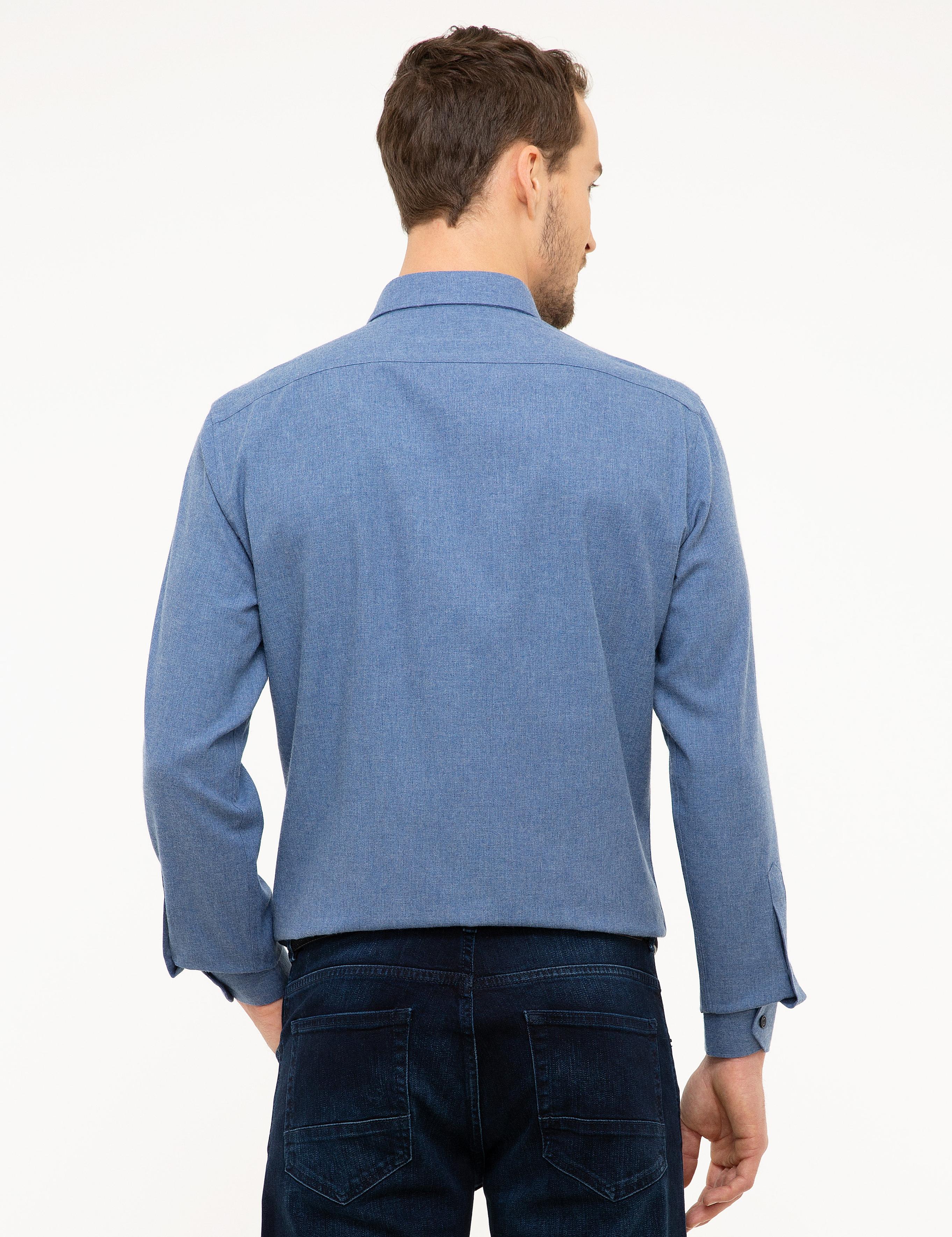 Mavi Slim Fit Gömlek
