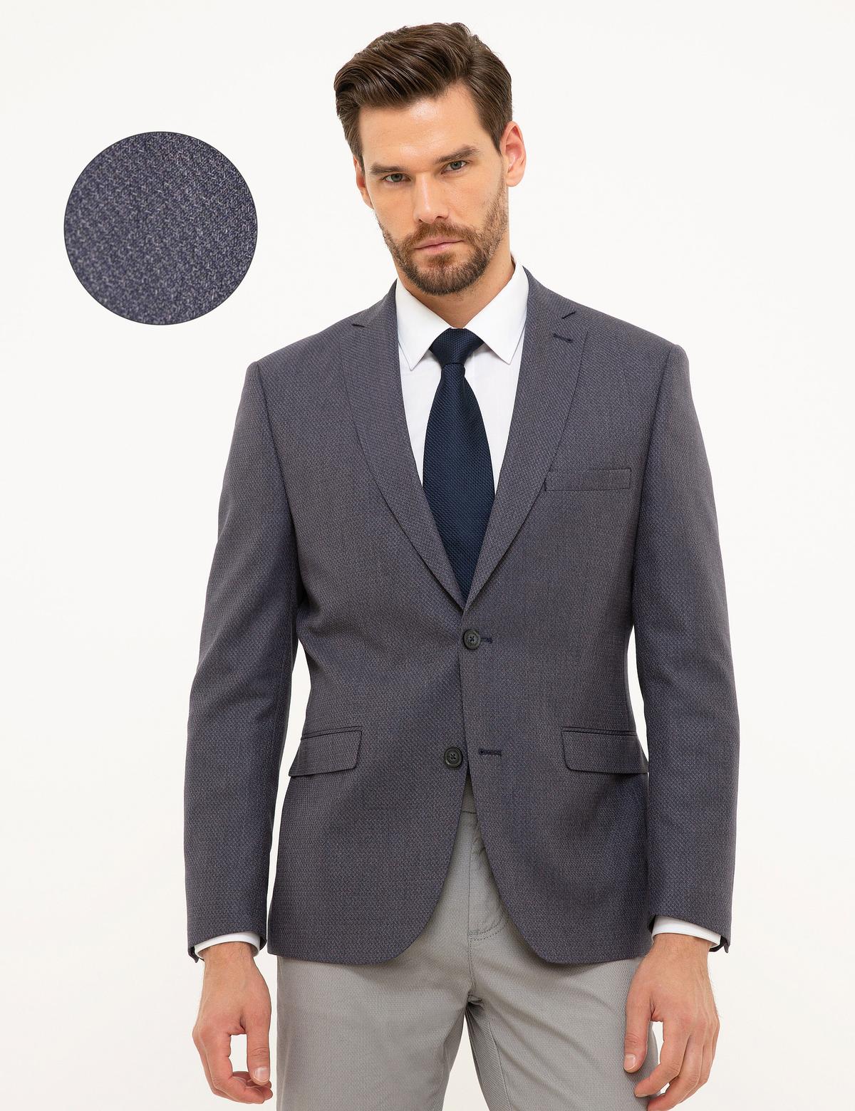 Gri Slim Fit Ceket