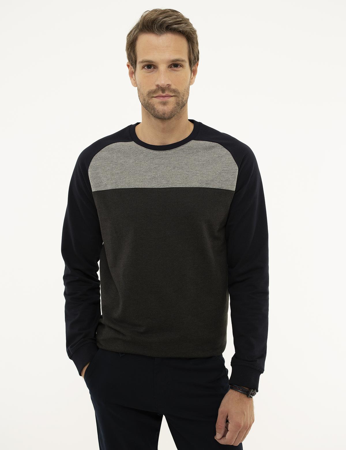 Lacivert Standart Fit Sweatshirt
